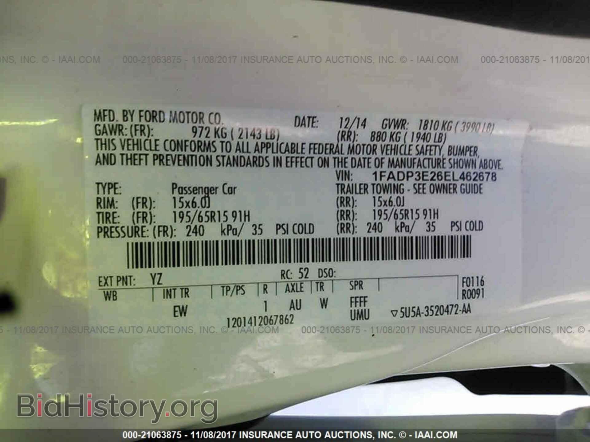 2014 Ford Focus - VIN: 1FADP3E26EL462678 - Фото 9