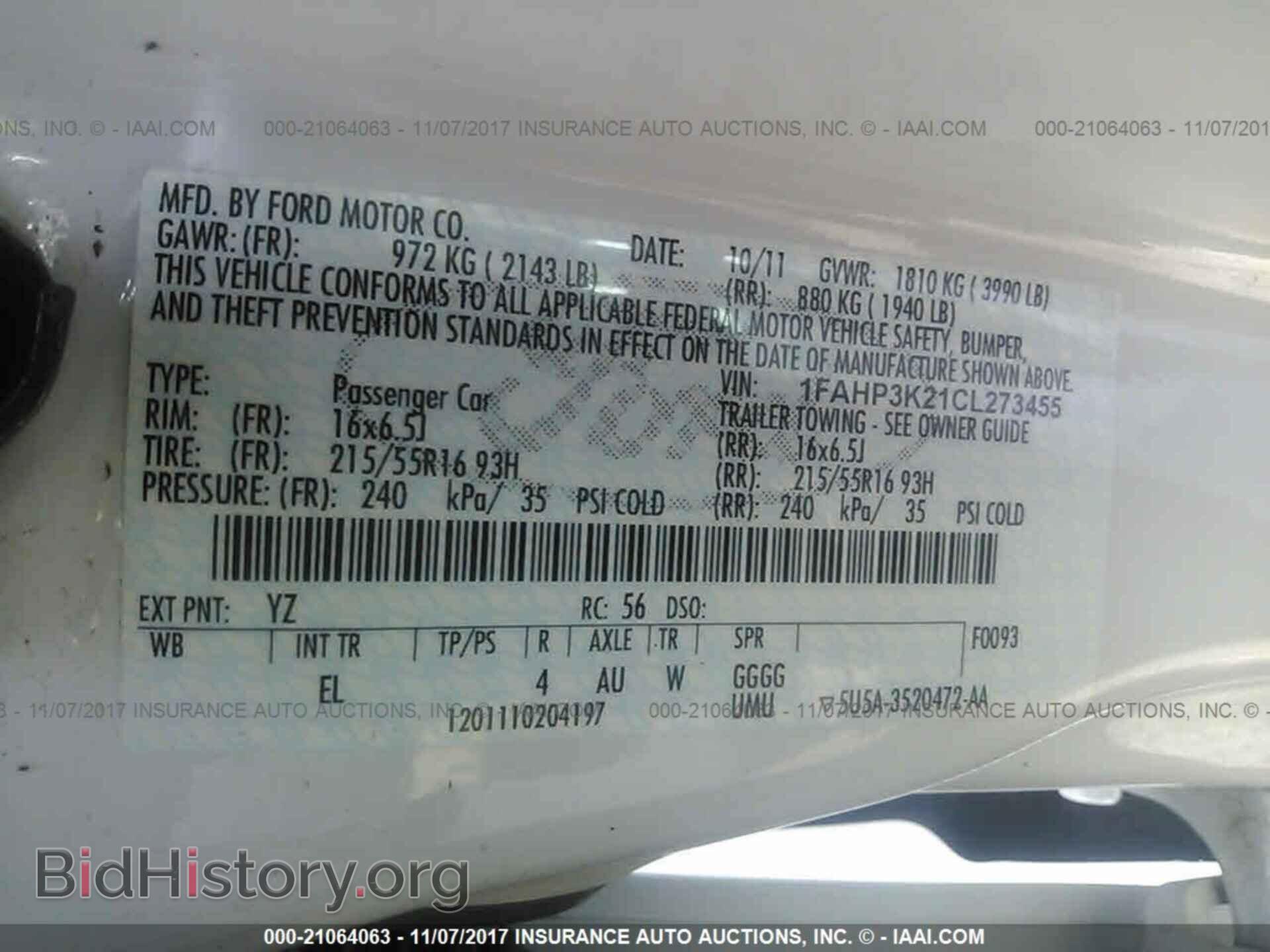 2012 Ford Focus - VIN: 1FAHP3K21CL273455 - Photo 9