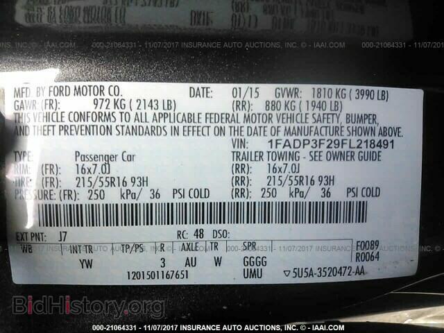 2015 Ford Focus - VIN: 1FADP3F29FL218491 - Фото 9