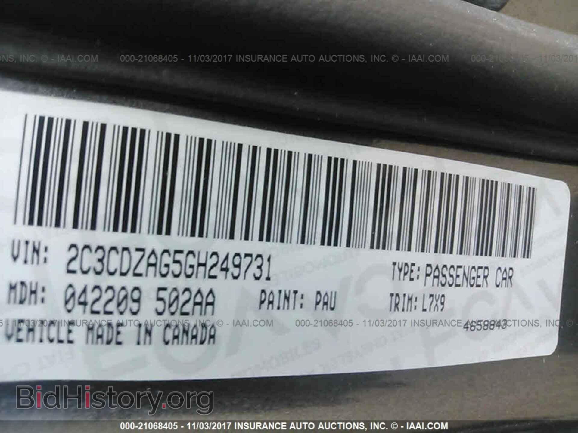 2016 Dodge Challenger - VIN: 2C3CDZAG5GH249731 - Photo 9