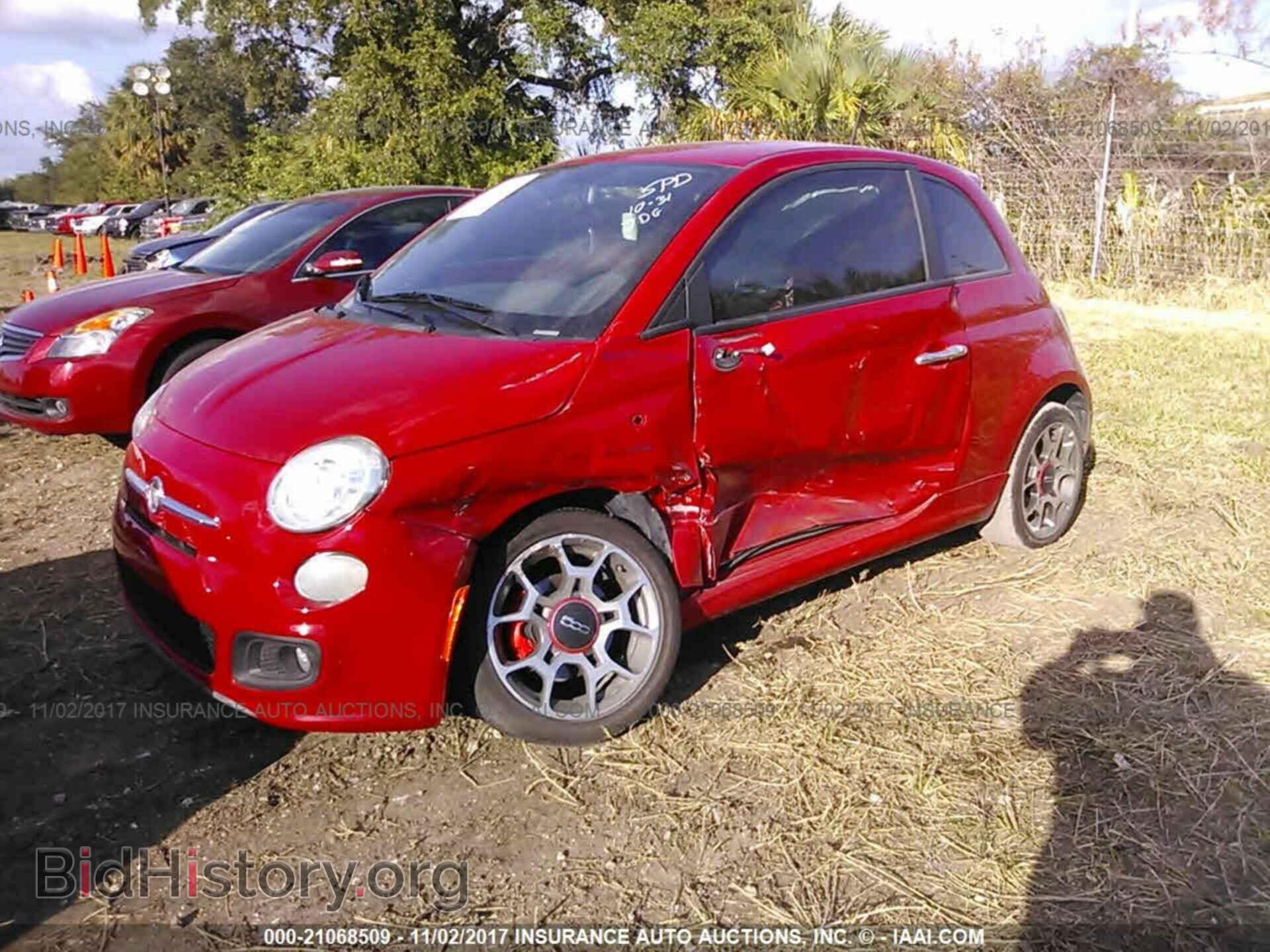 2012 Fiat 500 - VIN: 3C3CFFBR6CT352084 - Фото 2