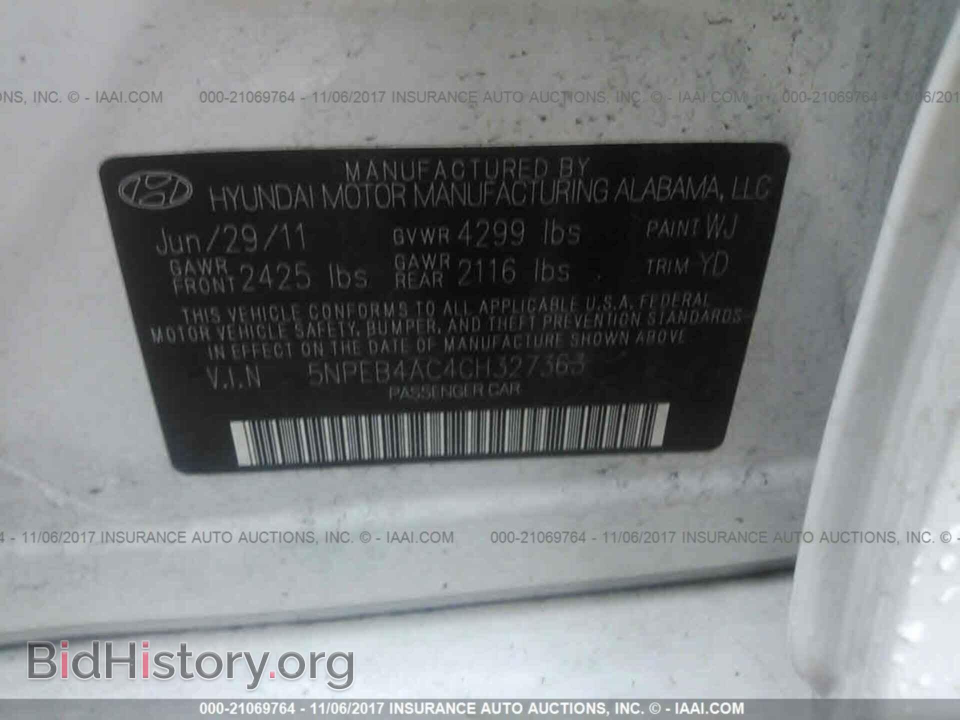 2012 Hyundai Sonata - VIN: 5NPEB4AC4CH327363 - Photo 9