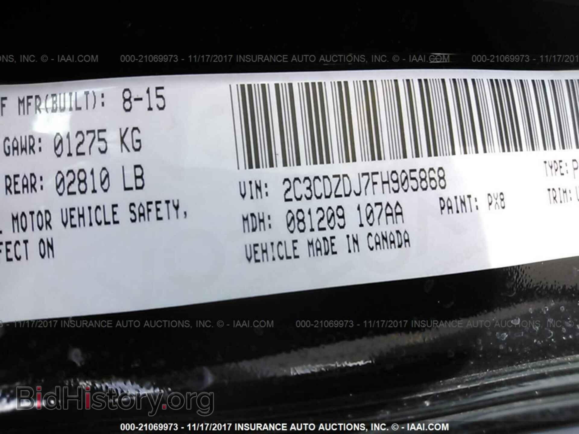 2015 Dodge Challenger - VIN: 2C3CDZDJ7FH905868 - Photo 9