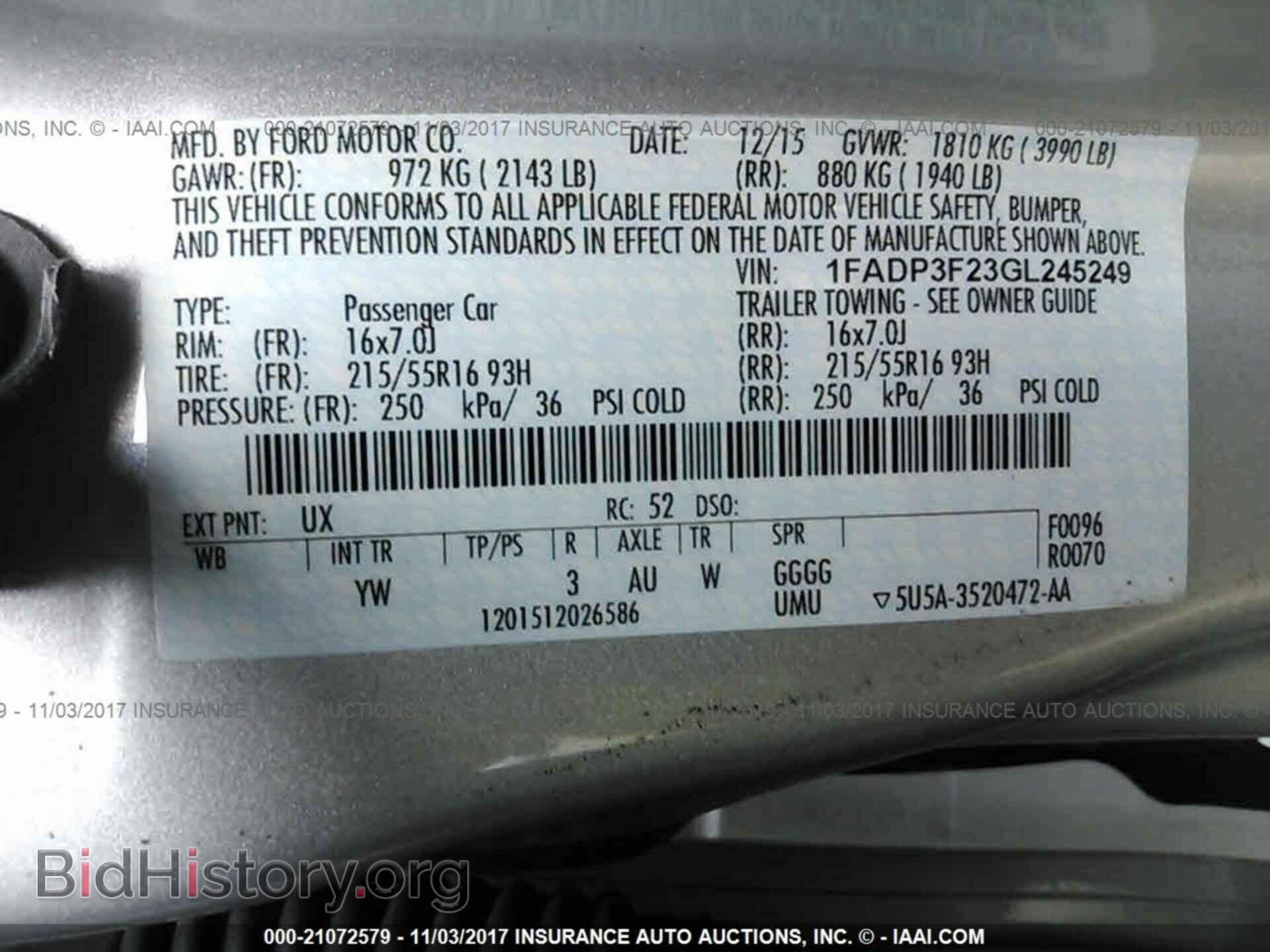 2016 Ford Focus - VIN: 1FADP3F23GL245249 - Фото 9