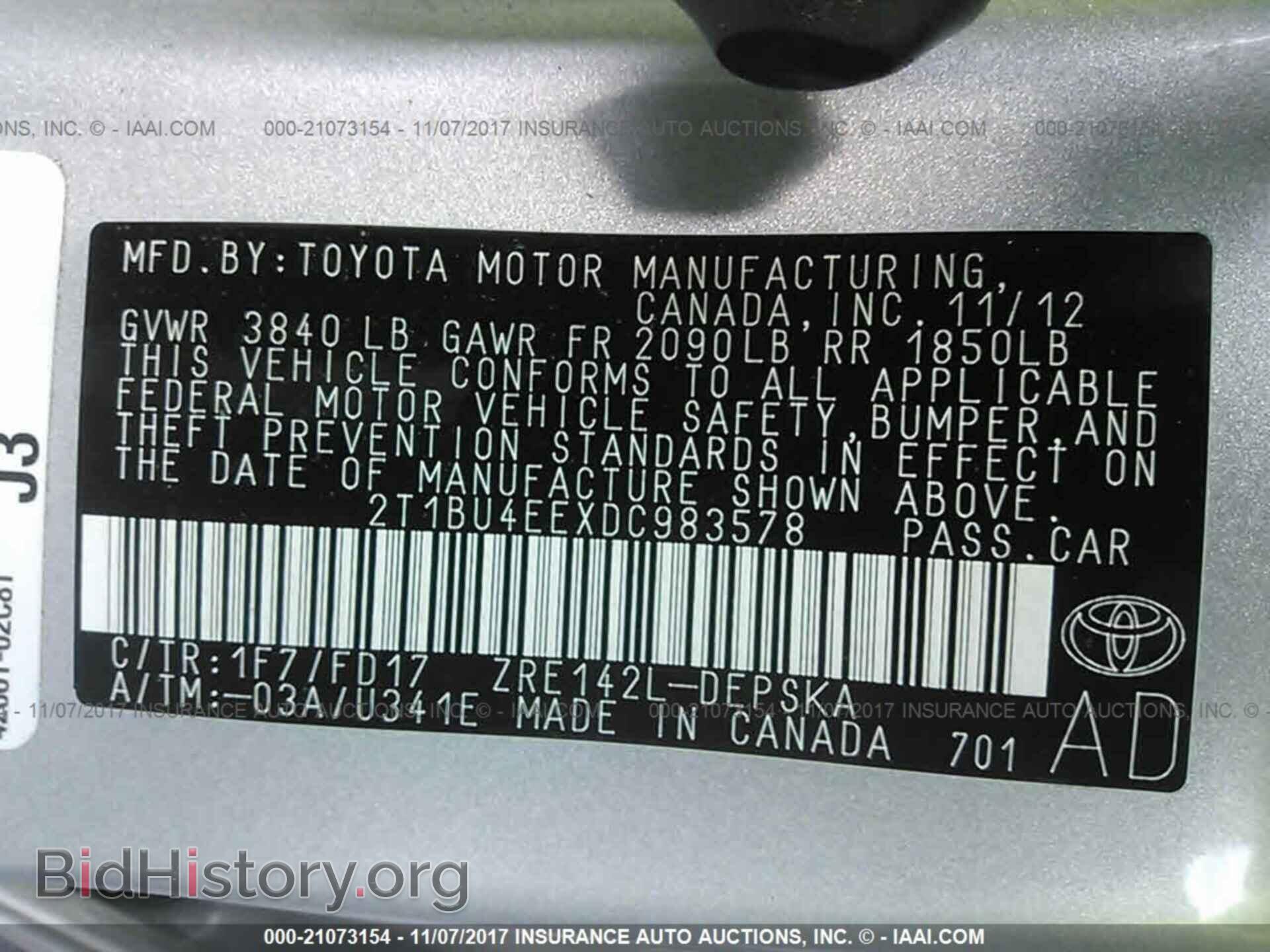 2013 Toyota Corolla - VIN: 2T1BU4EEXDC983578 - Photo 9