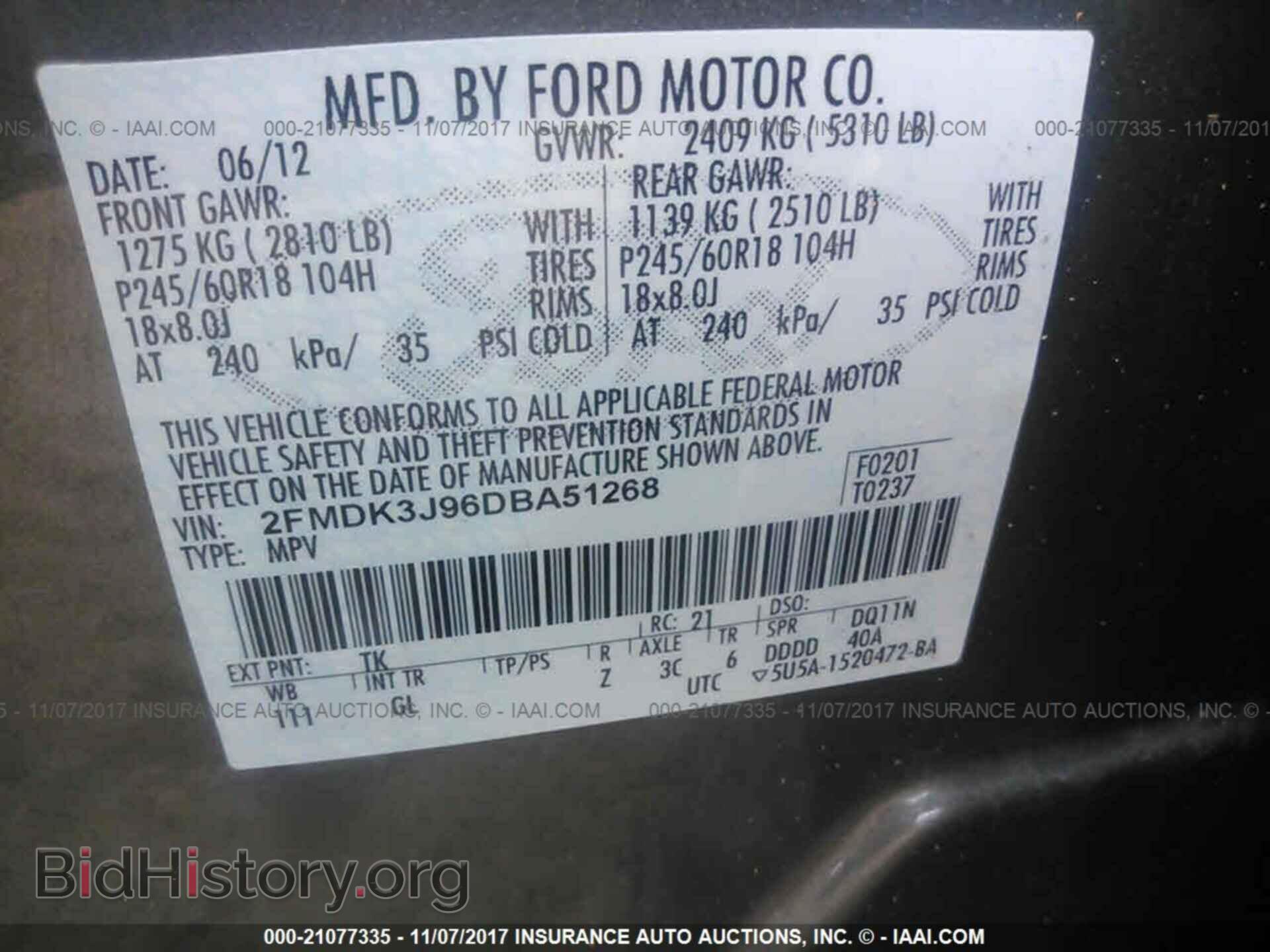 2013 Ford Edge - VIN: 2FMDK3J96DBA51268 - Photo 9