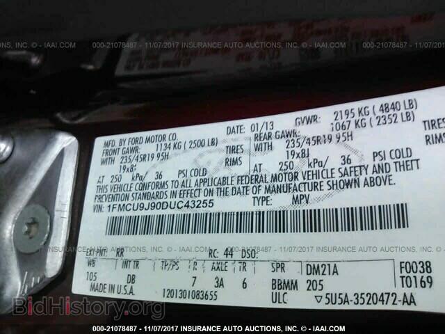 2013 Ford Escape - VIN: 1FMCU9J90DUC43255 - Photo 9