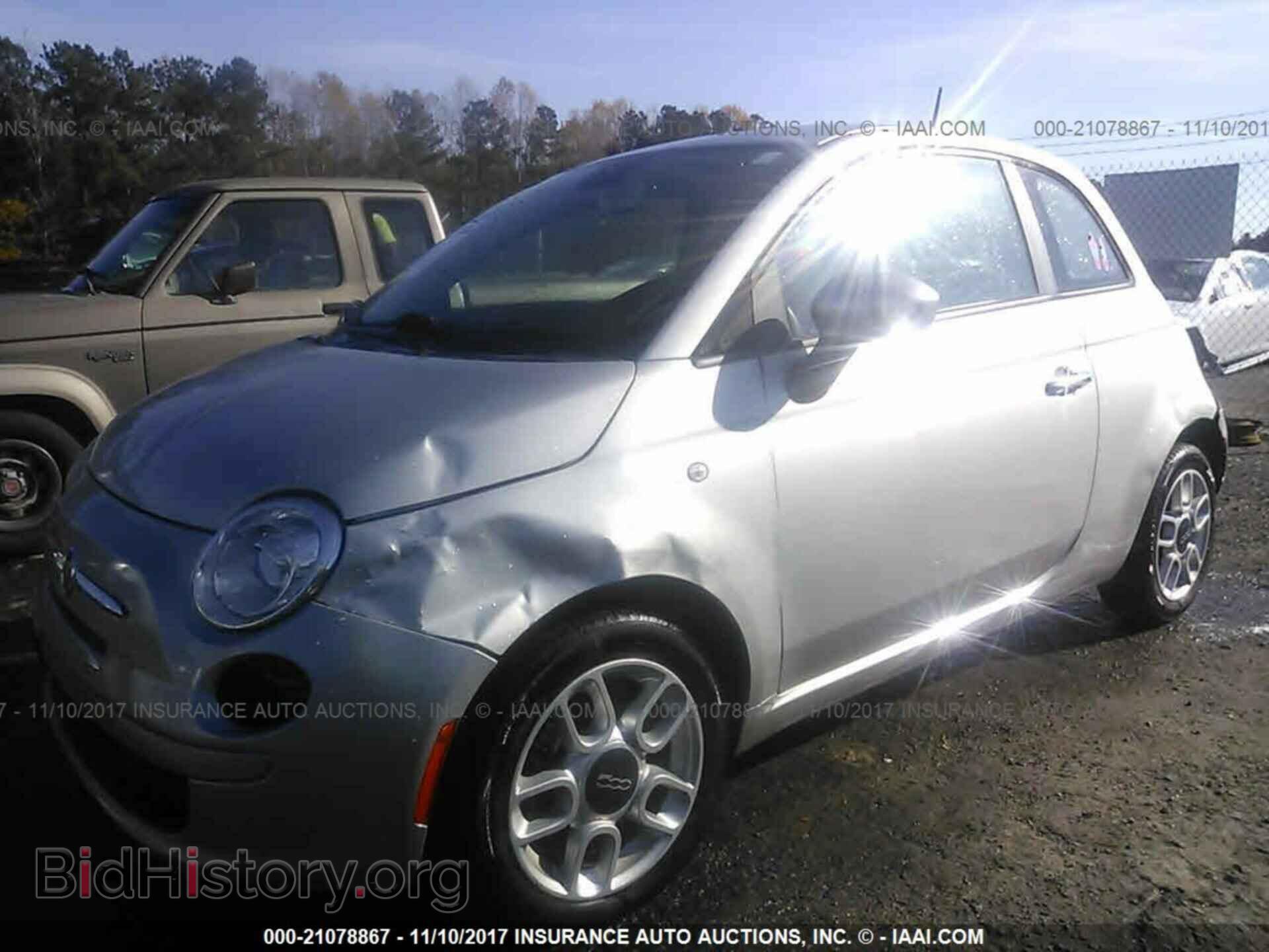 2013 Fiat 500 - VIN: 3C3CFFAR2DT672506 - Фото 2