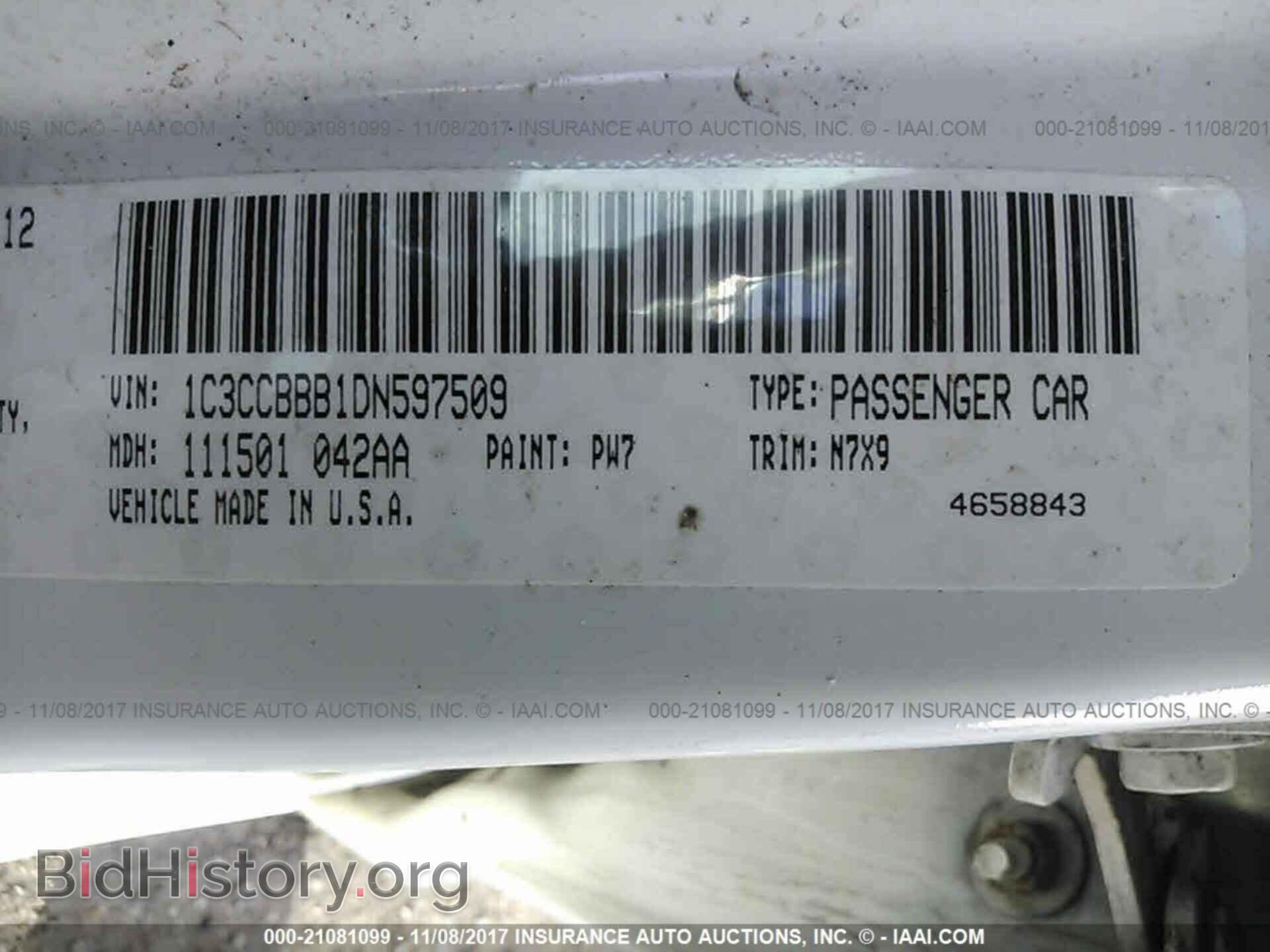 2013 Chrysler 200 - VIN: 1C3CCBBB1DN597509 - Photo 9