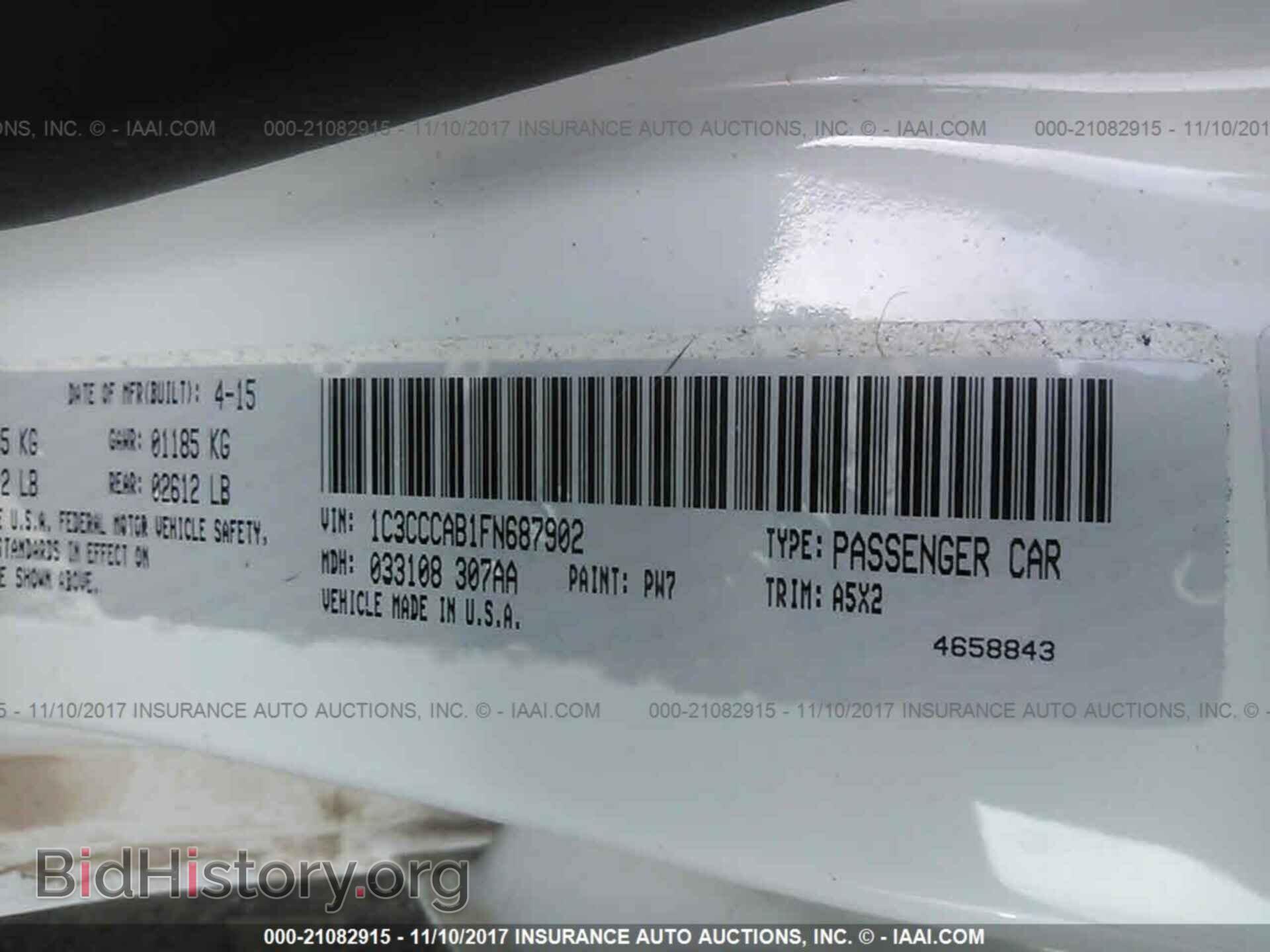 2015 Chrysler 200 - VIN: 1C3CCCAB1FN687902 - Photo 9