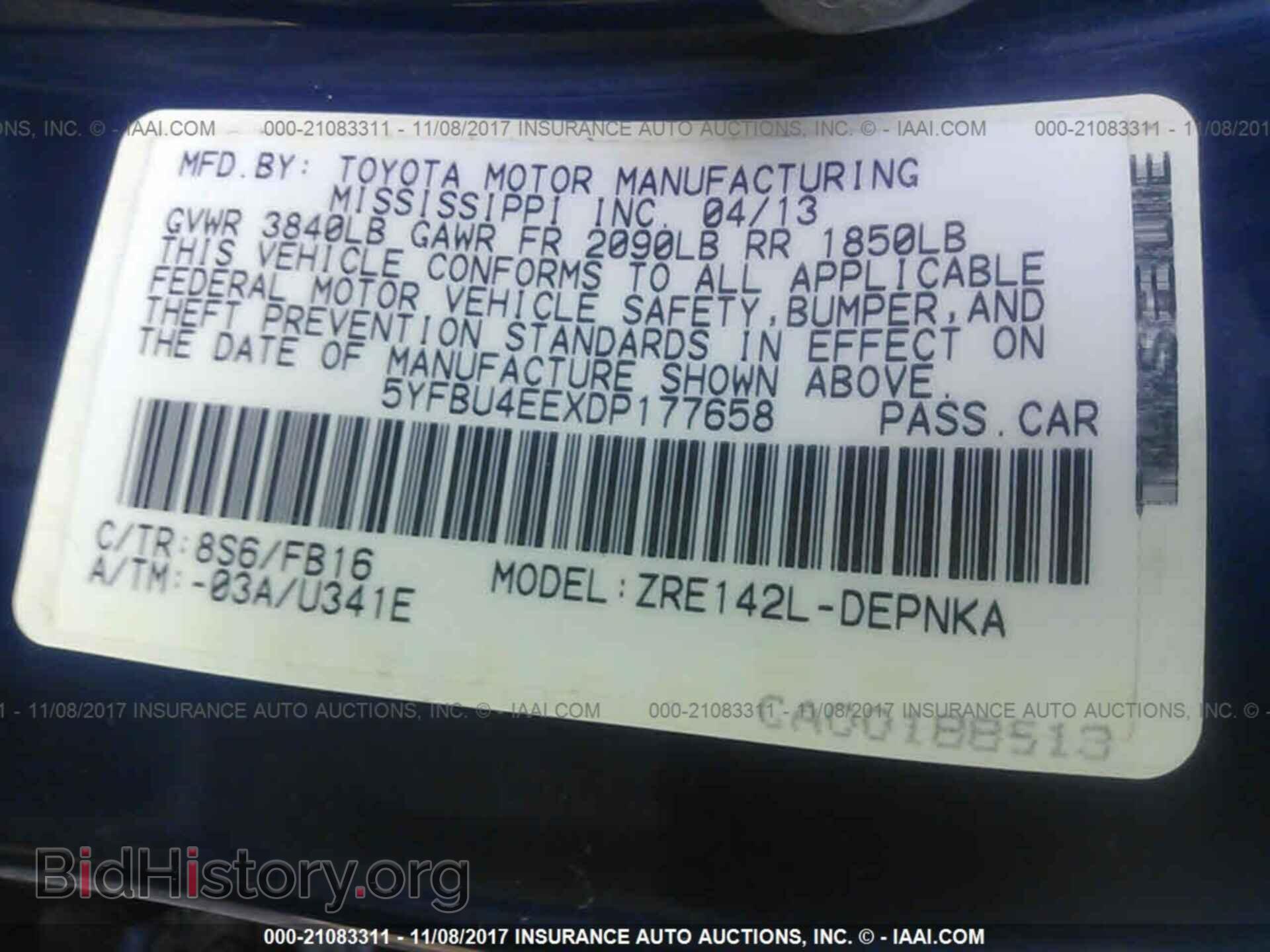 2013 Toyota Corolla - VIN: 5YFBU4EEXDP177658 - Photo 9