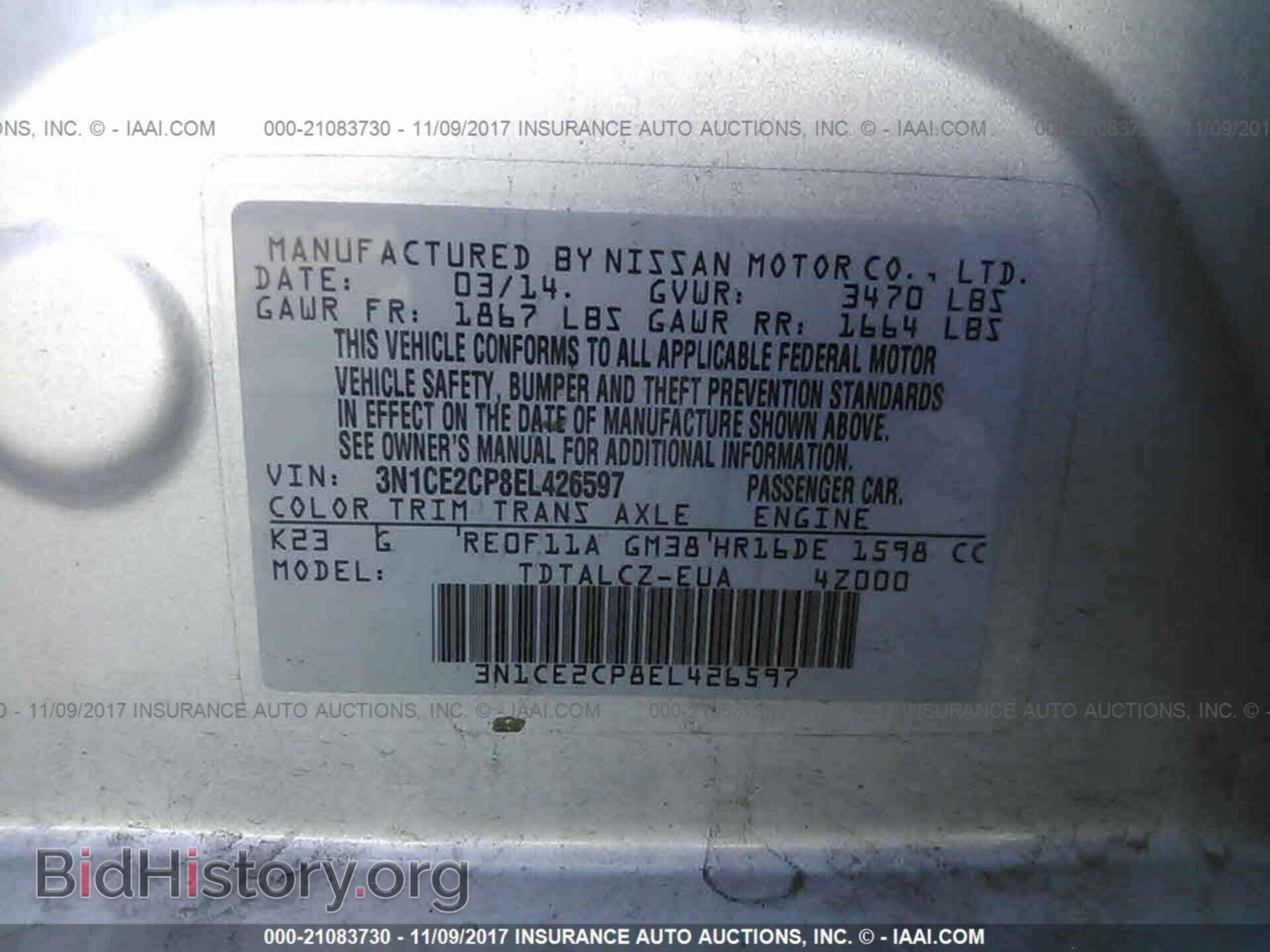 2014 Nissan Versa note - VIN: 3N1CE2CP8EL426597 - Photo 9