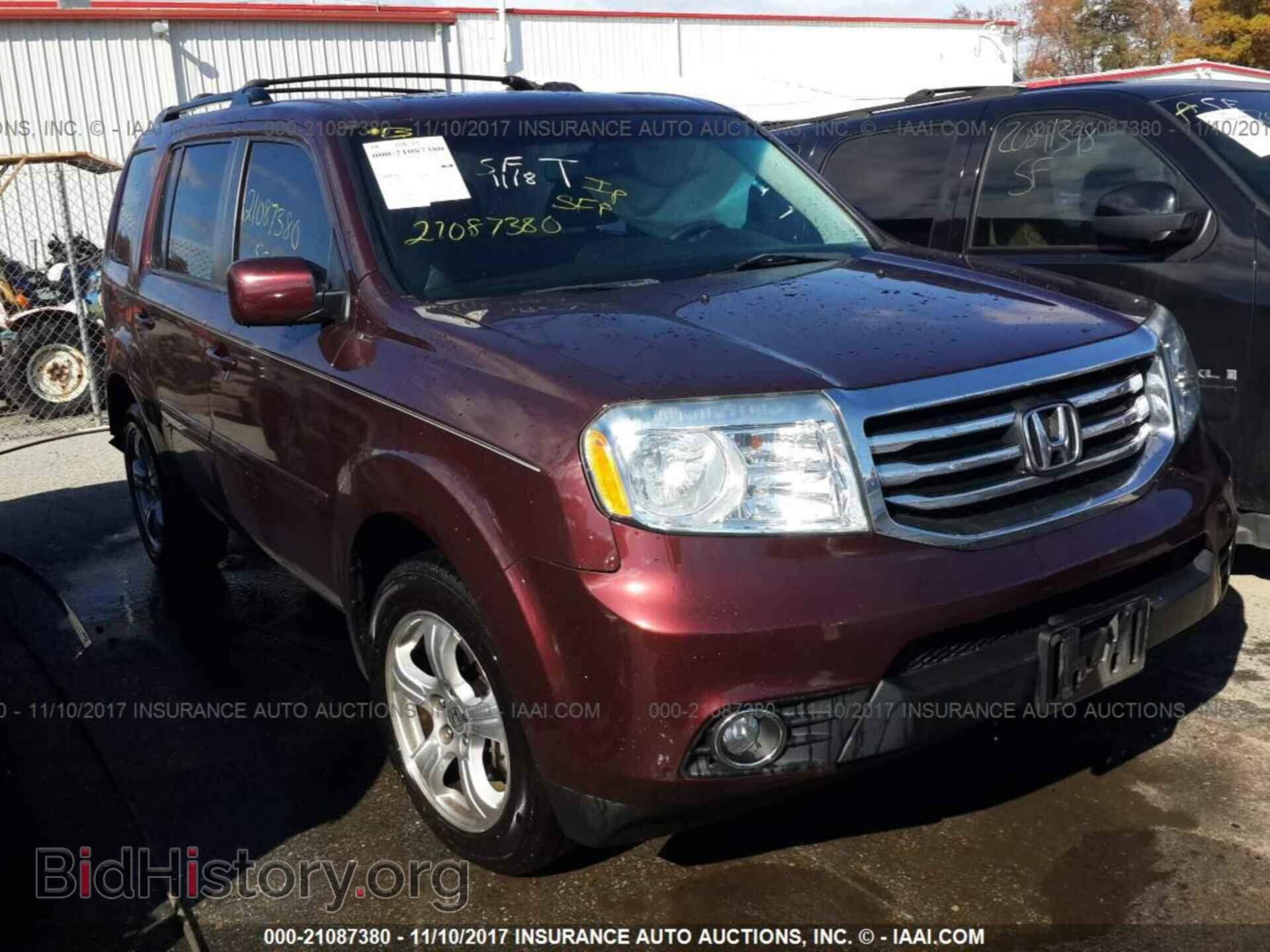 Photo 5FNYF4H65CB078569 - Honda Pilot 2012