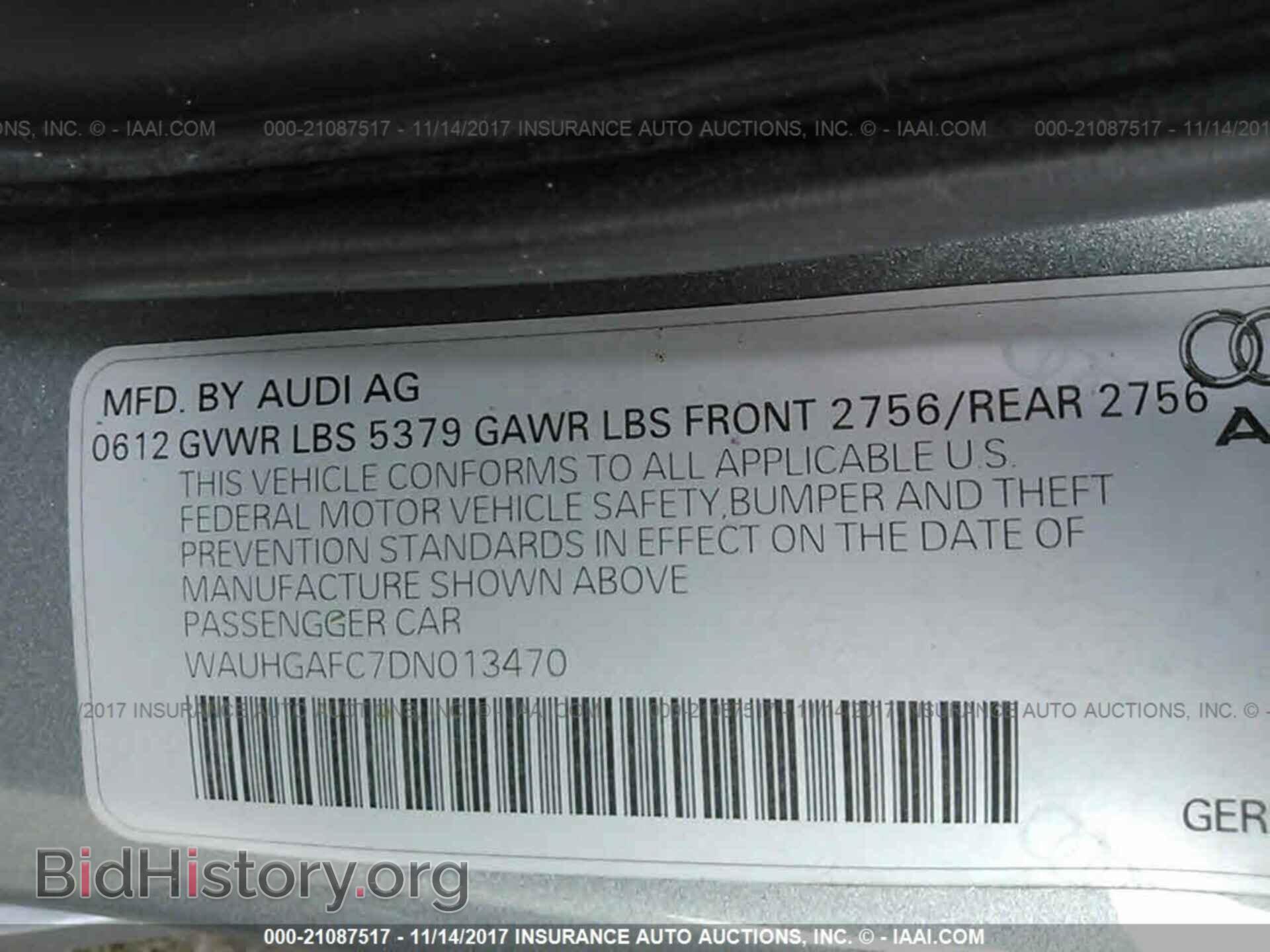 2013 Audi A6 - VIN: WAUHGAFC7DN013470 - Photo 9