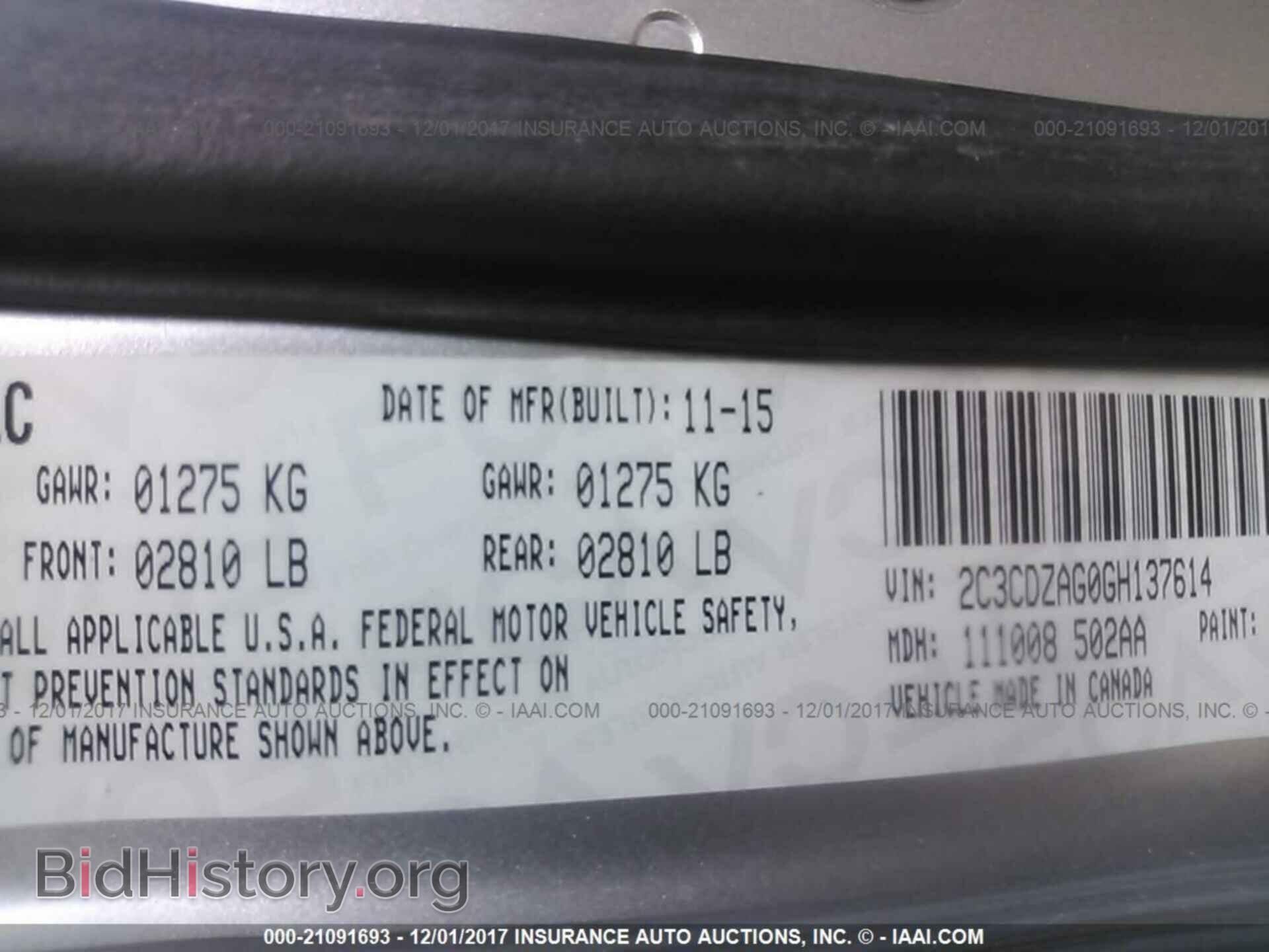 2016 Dodge Challenger - VIN: 2C3CDZAG0GH137614 - Photo 9
