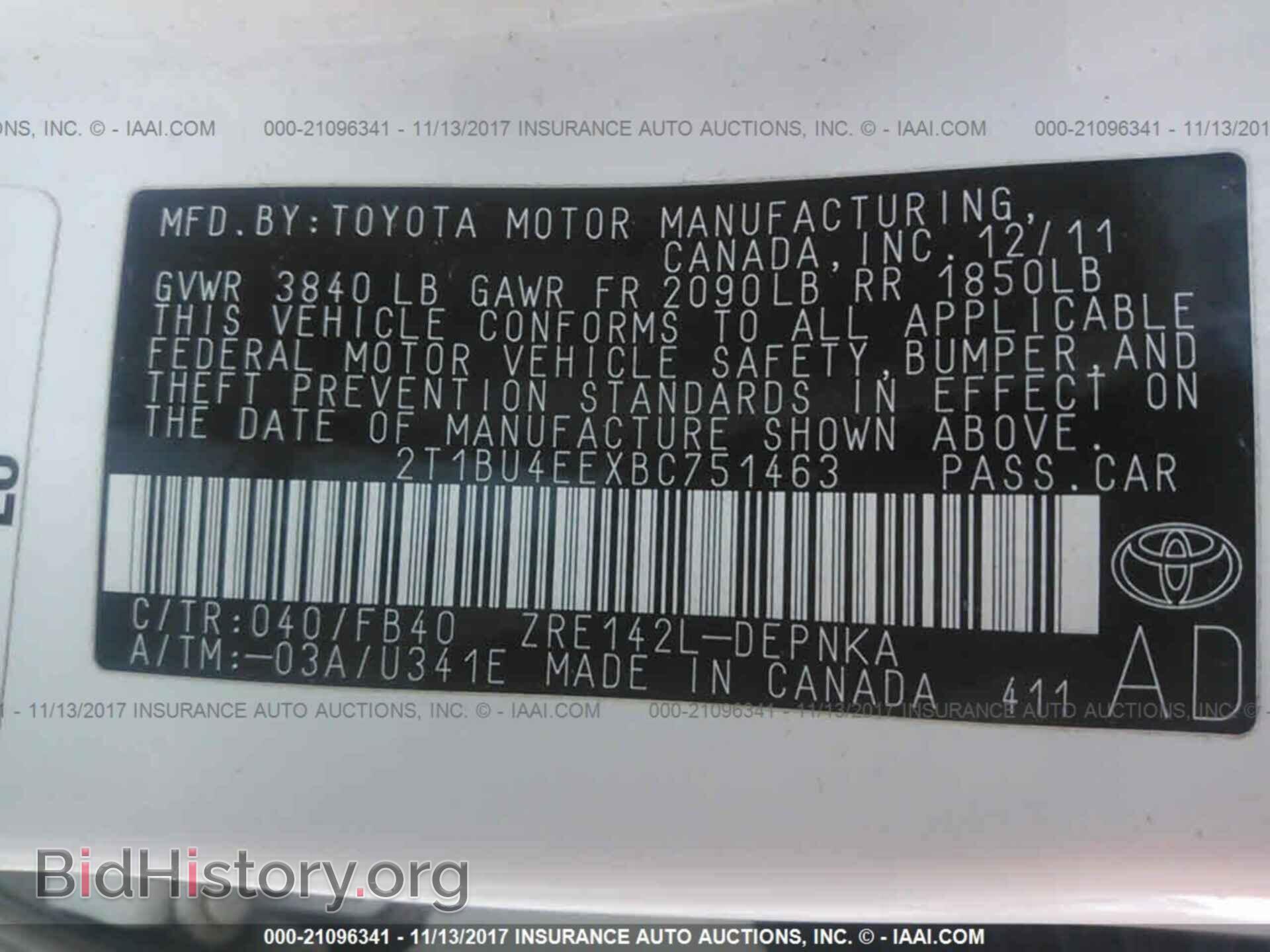2011 Toyota Corolla - VIN: 2T1BU4EEXBC751463 - Photo 9
