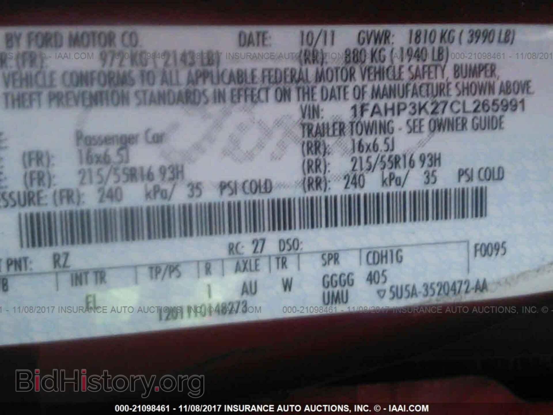 2012 Ford Focus - VIN: 1FAHP3K27CL265991 - Photo 9