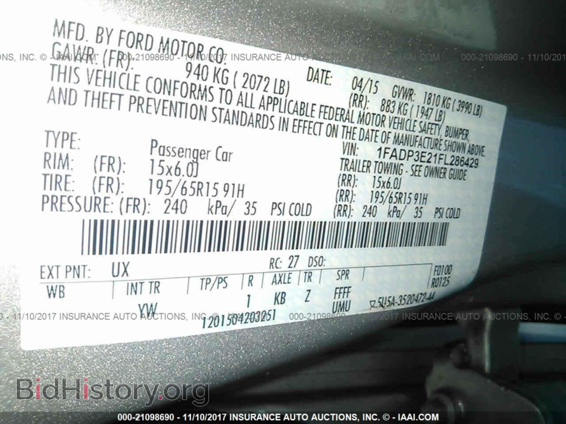 2015 Ford Focus - VIN: 1FADP3E21FL286429 - Photo 9