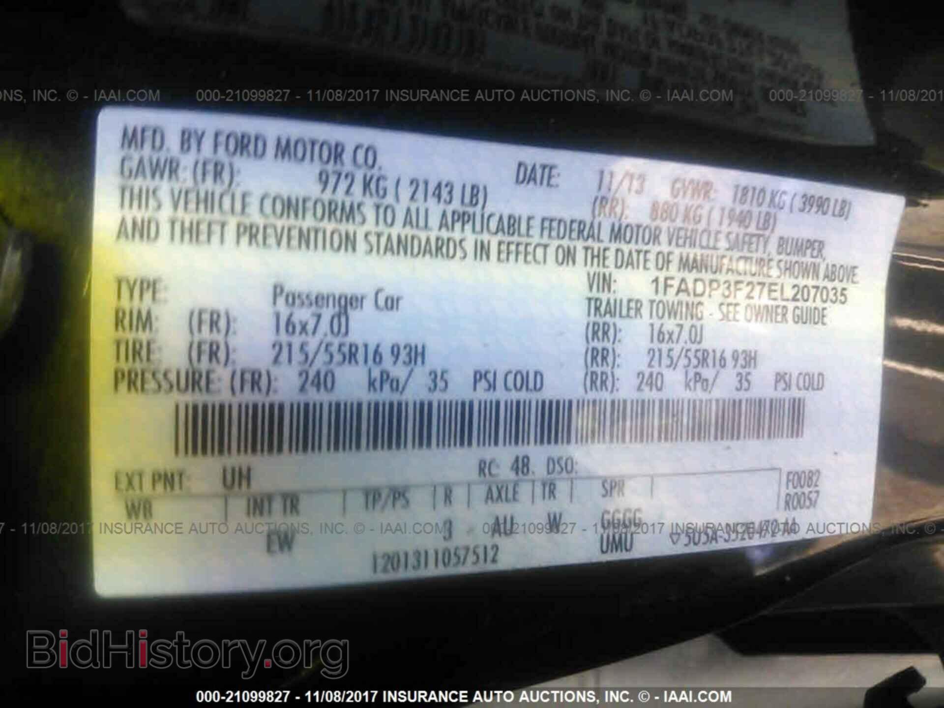 2014 Ford Focus - VIN: 1FADP3F27EL207035 - Фото 9