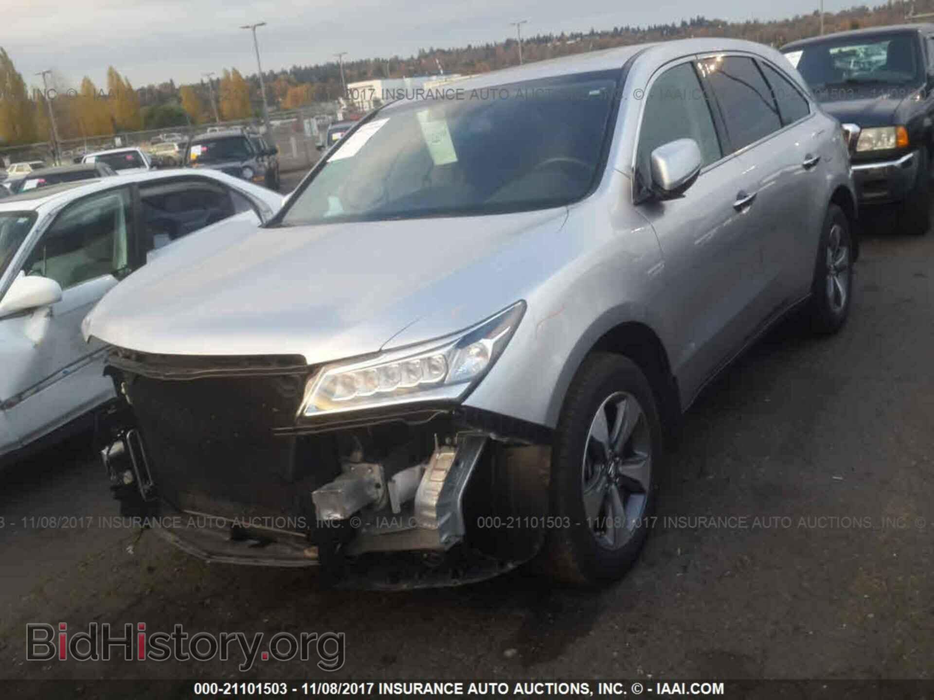 2014 Acura Mdx - VIN: 5FRYD3H24EB010682 - Фото 2