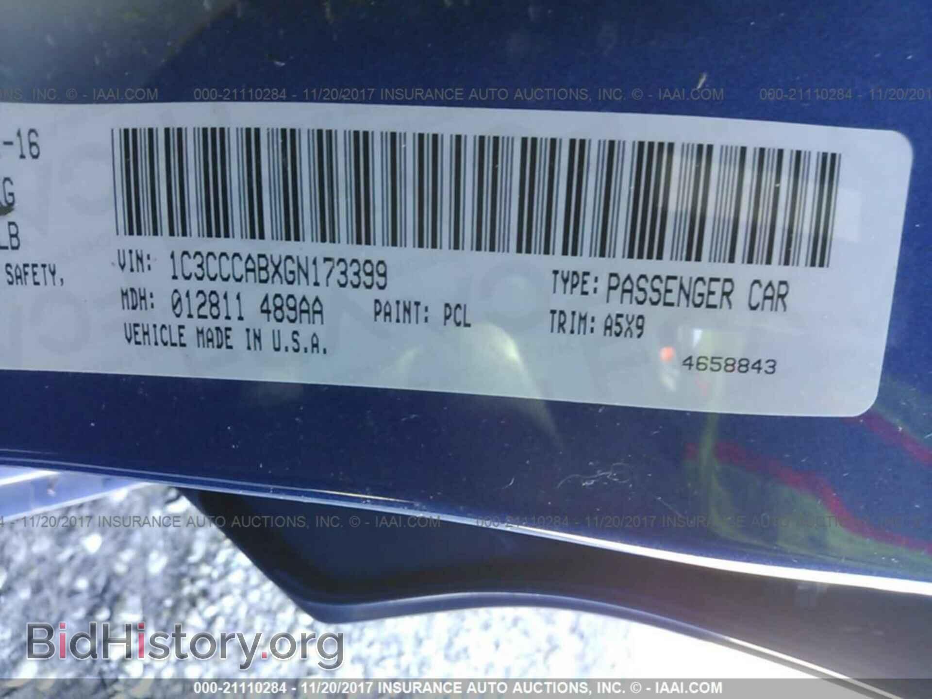 2016 Chrysler 200 - VIN: 1C3CCCABXGN173399 - Photo 9