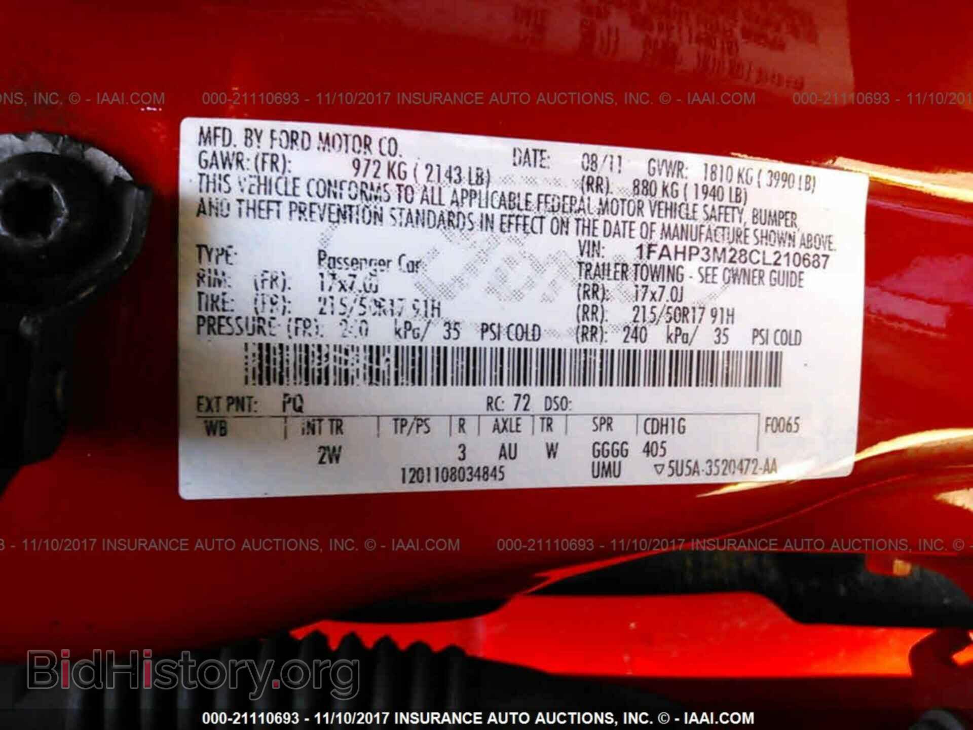 2012 Ford Focus - VIN: 1FAHP3M28CL210687 - Photo 9