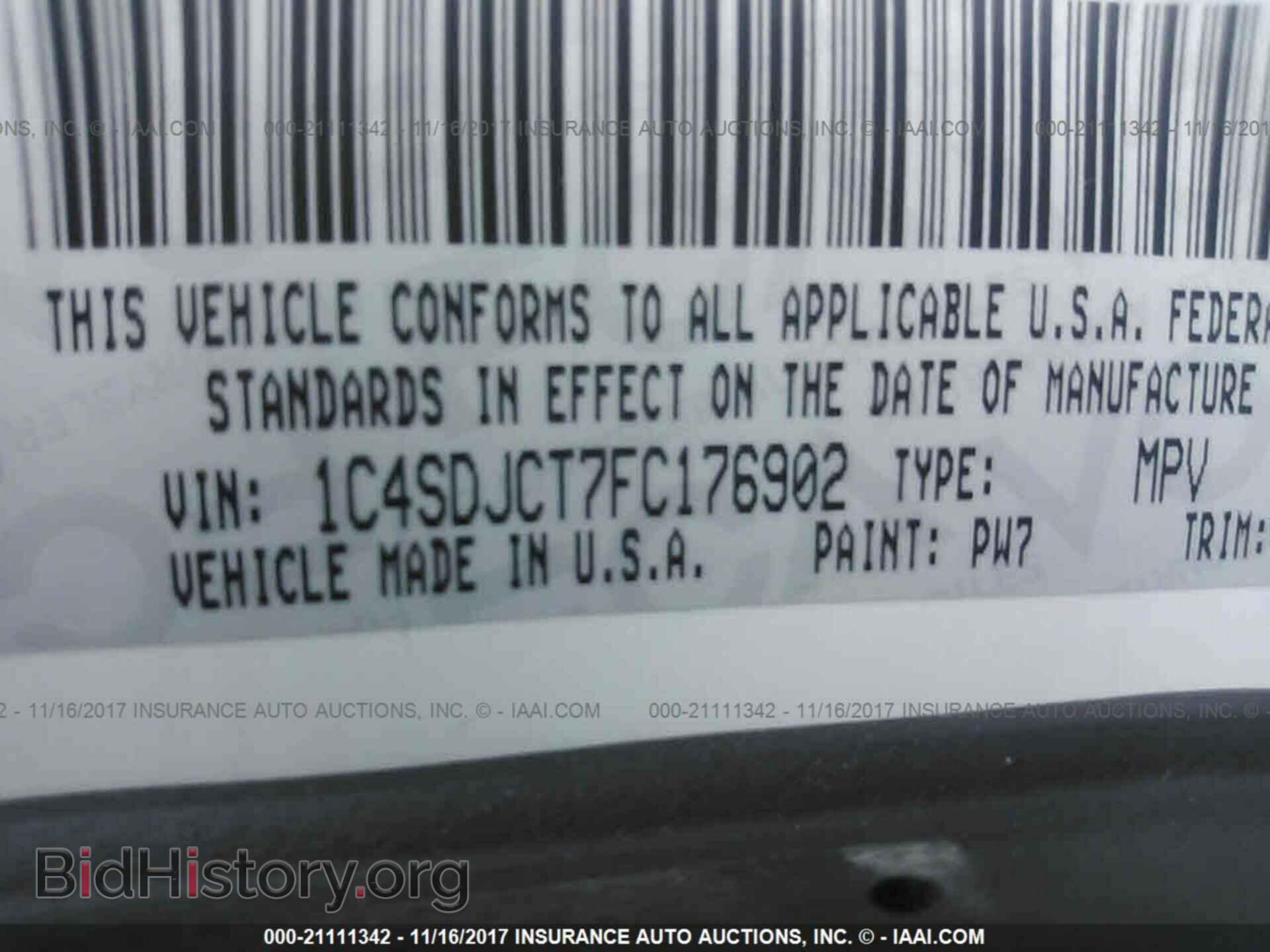 2015 Dodge Durango - VIN: 1C4SDJCT7FC176902 - Фото 9