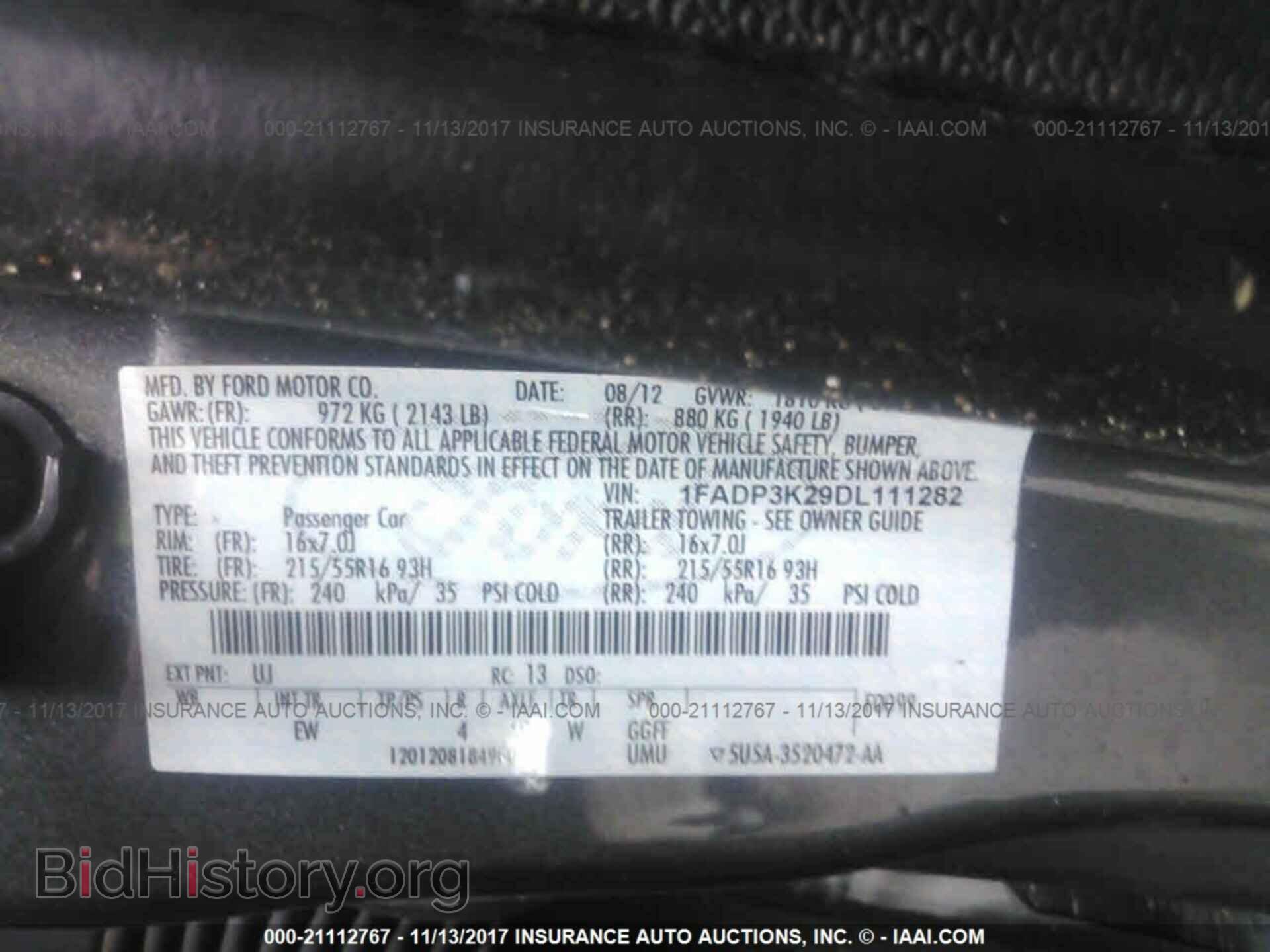 2013 Ford Focus - VIN: 1FADP3K29DL111282 - Фото 9