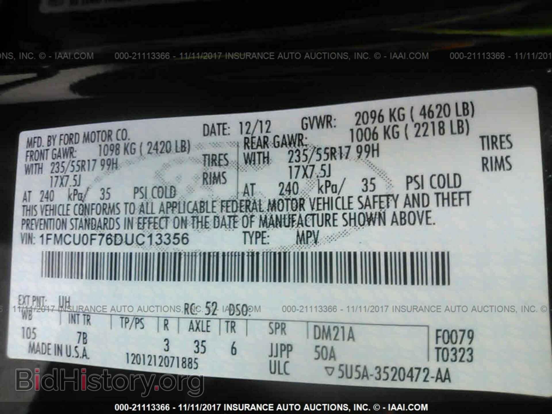 2013 Ford Escape - VIN: 1FMCU0F76DUC13356 - Photo 9