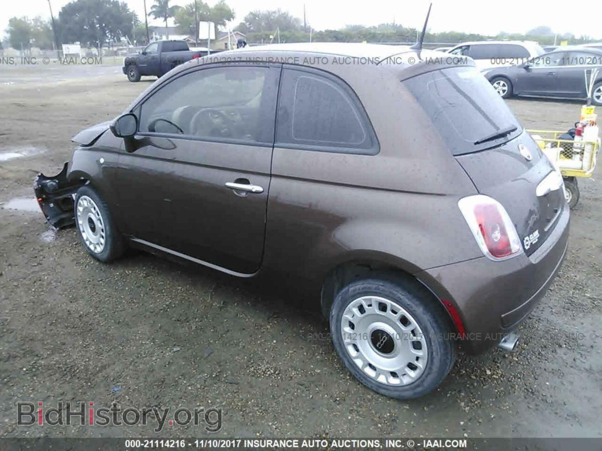 2014 Fiat 500 - VIN: 3C3CFFAR8ET165014 - Фото 3