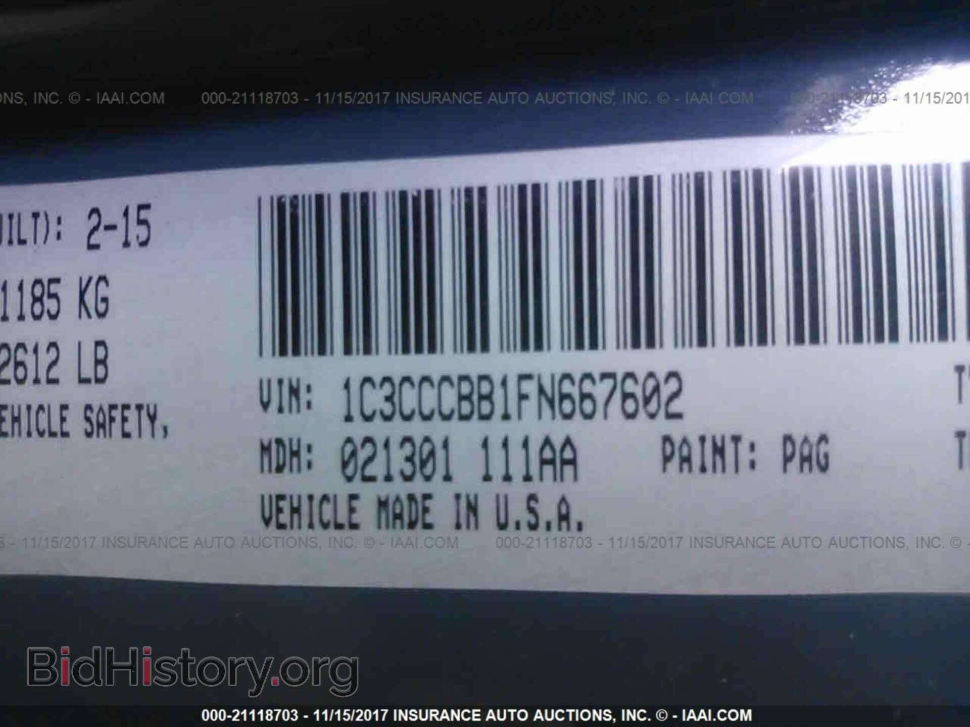 2015 Chrysler 200 - VIN: 1C3CCCBB1FN667602 - Photo 9