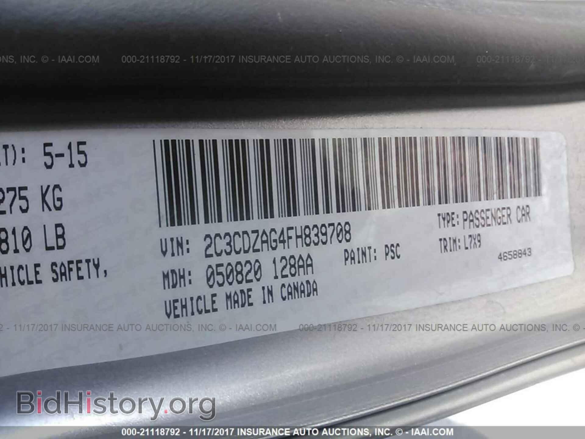 2015 Dodge Challenger - VIN: 2C3CDZAG4FH839708 - Photo 9