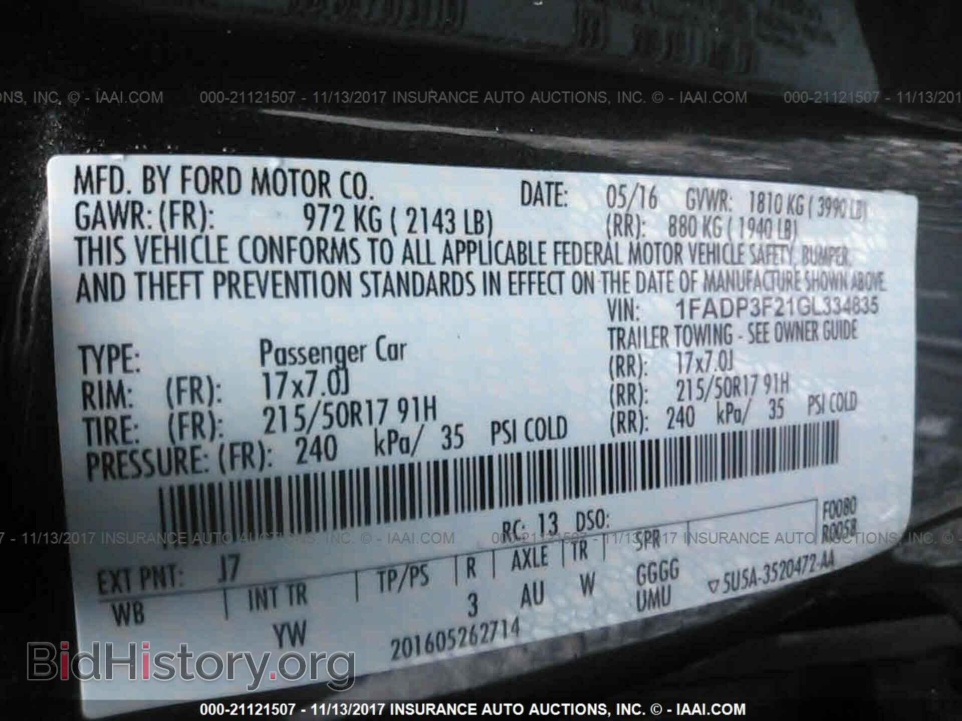 2016 Ford Focus - VIN: 1FADP3F21GL334835 - Фото 9