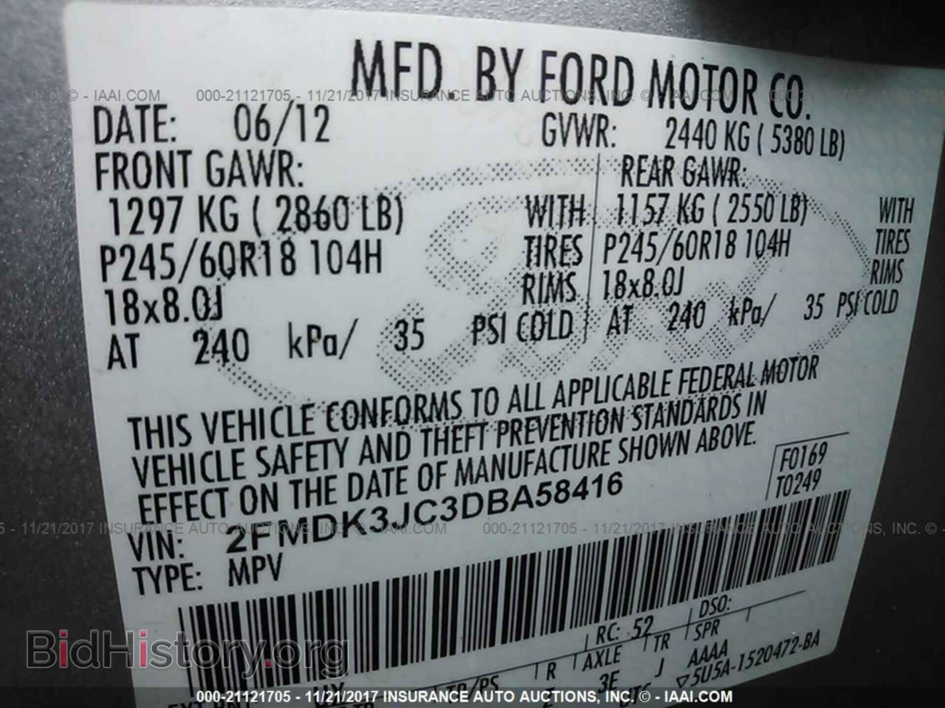 2013 Ford Edge - VIN: 2FMDK3JC3DBA58416 - Photo 9