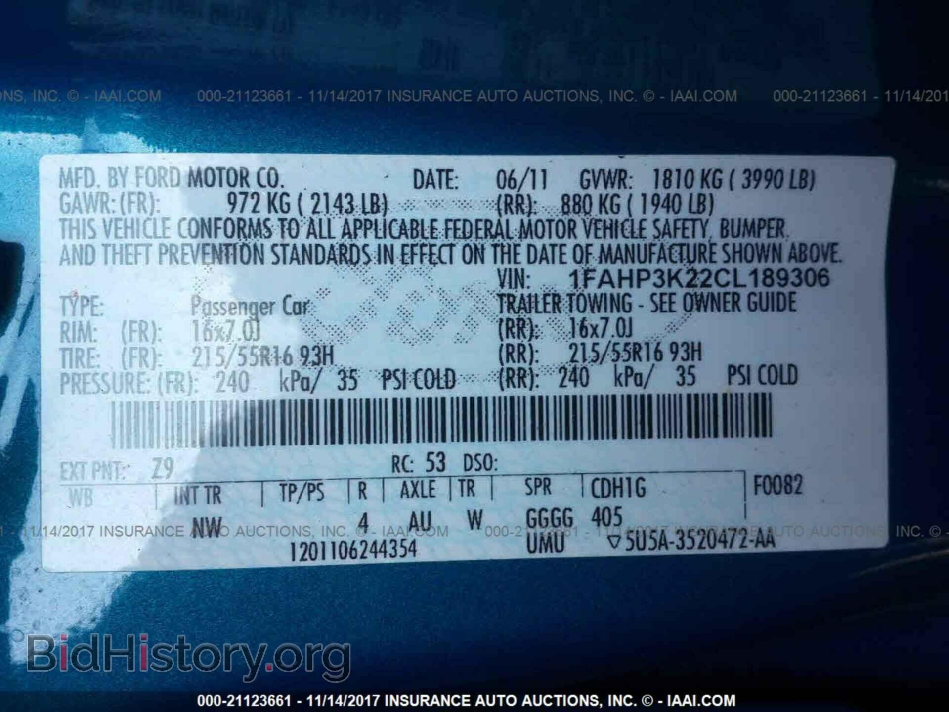 2012 Ford Focus - VIN: 1FAHP3K22CL189306 - Photo 9