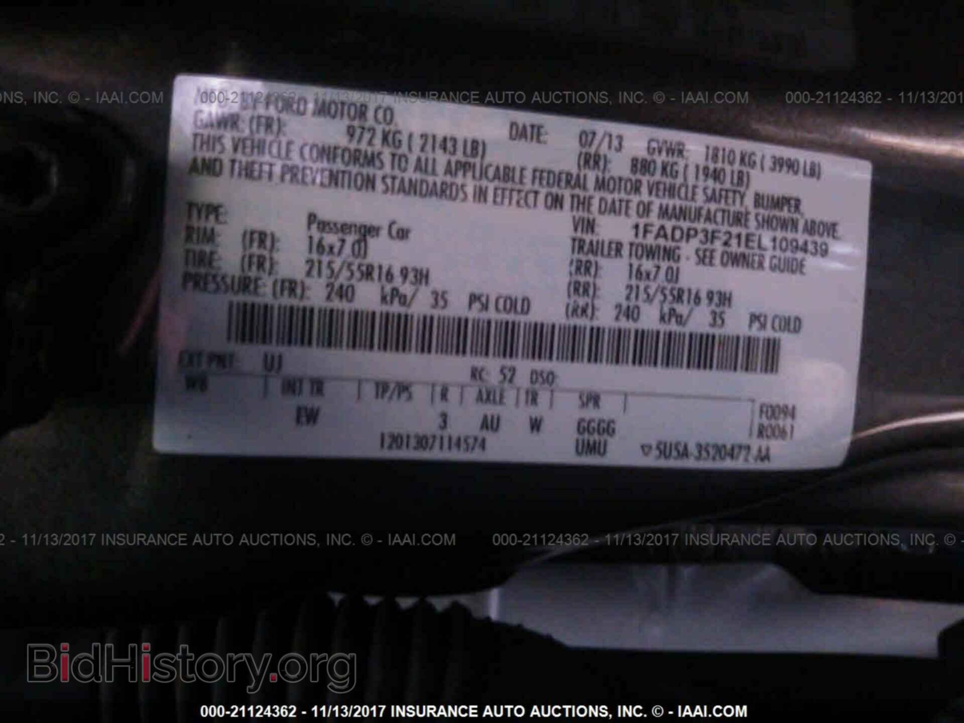 2014 Ford Focus - VIN: 1FADP3F21EL109439 - Фото 9