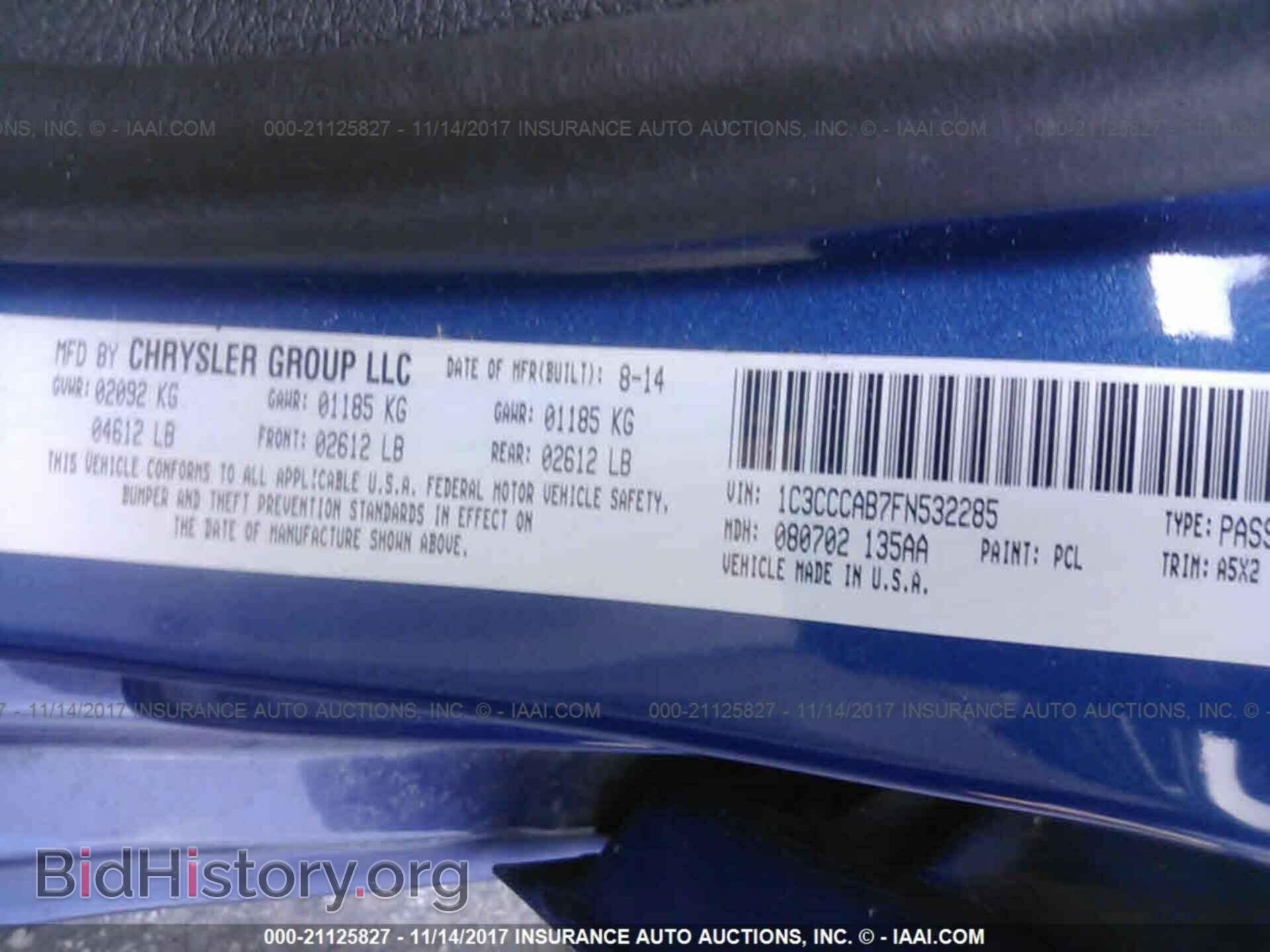 2015 Chrysler 200 - VIN: 1C3CCCAB7FN532285 - Photo 9