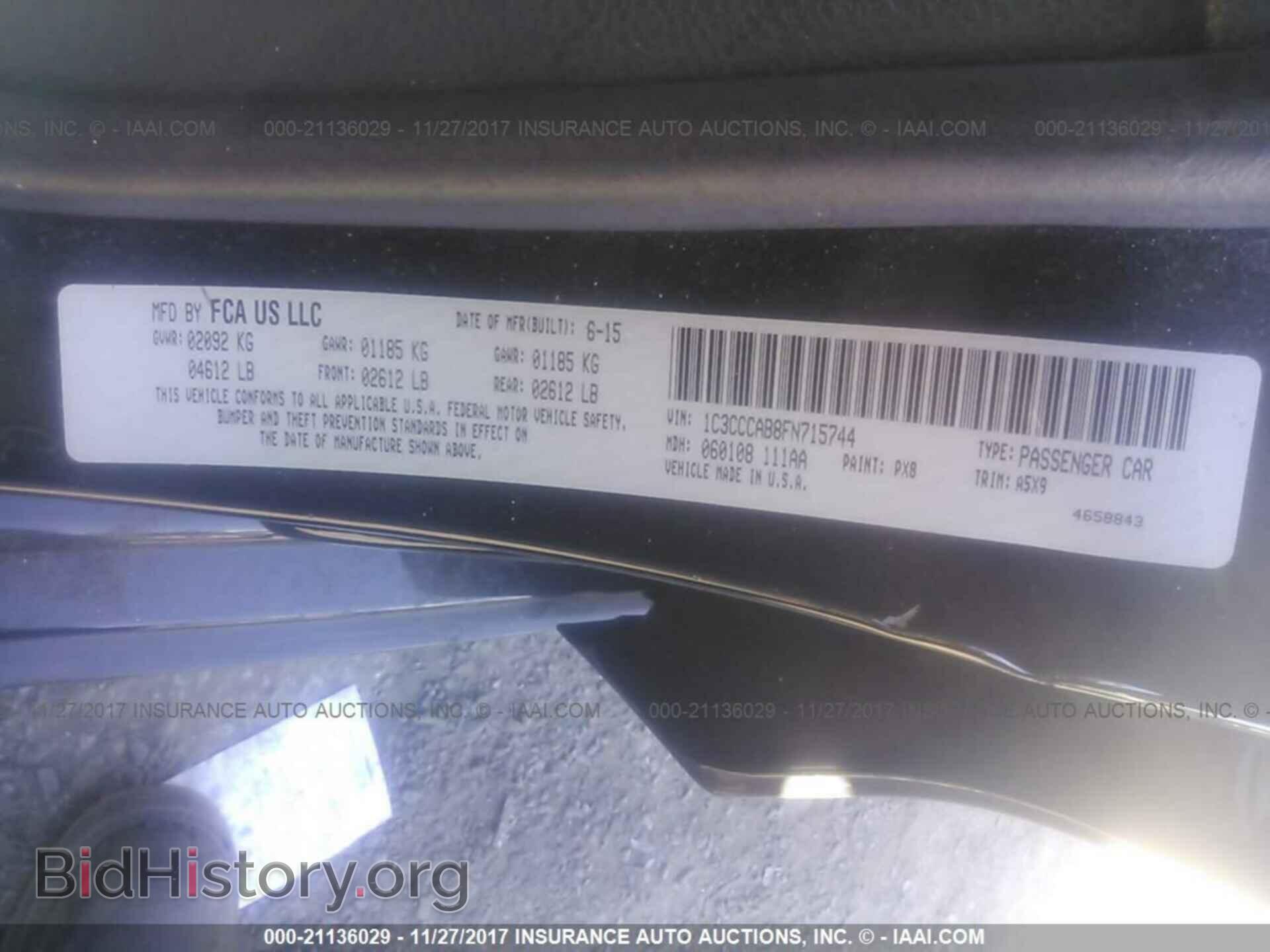 2015 Chrysler 200 - VIN: 1C3CCCAB8FN715744 - Photo 9