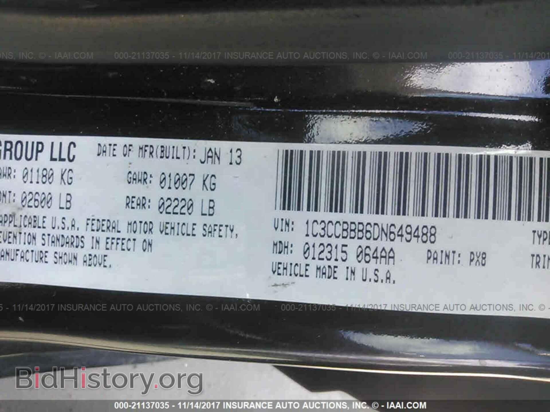 2013 Chrysler 200 - VIN: 1C3CCBBB6DN649488 - Photo 9