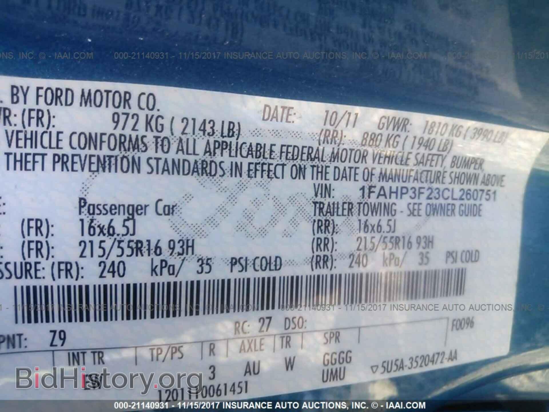 2012 Ford Focus - VIN: 1FAHP3F23CL260751 - Photo 9