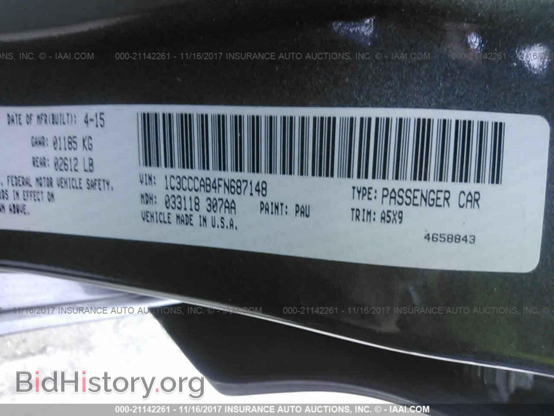 2015 Chrysler 200 - VIN: 1C3CCCAB4FN687148 - Photo 9