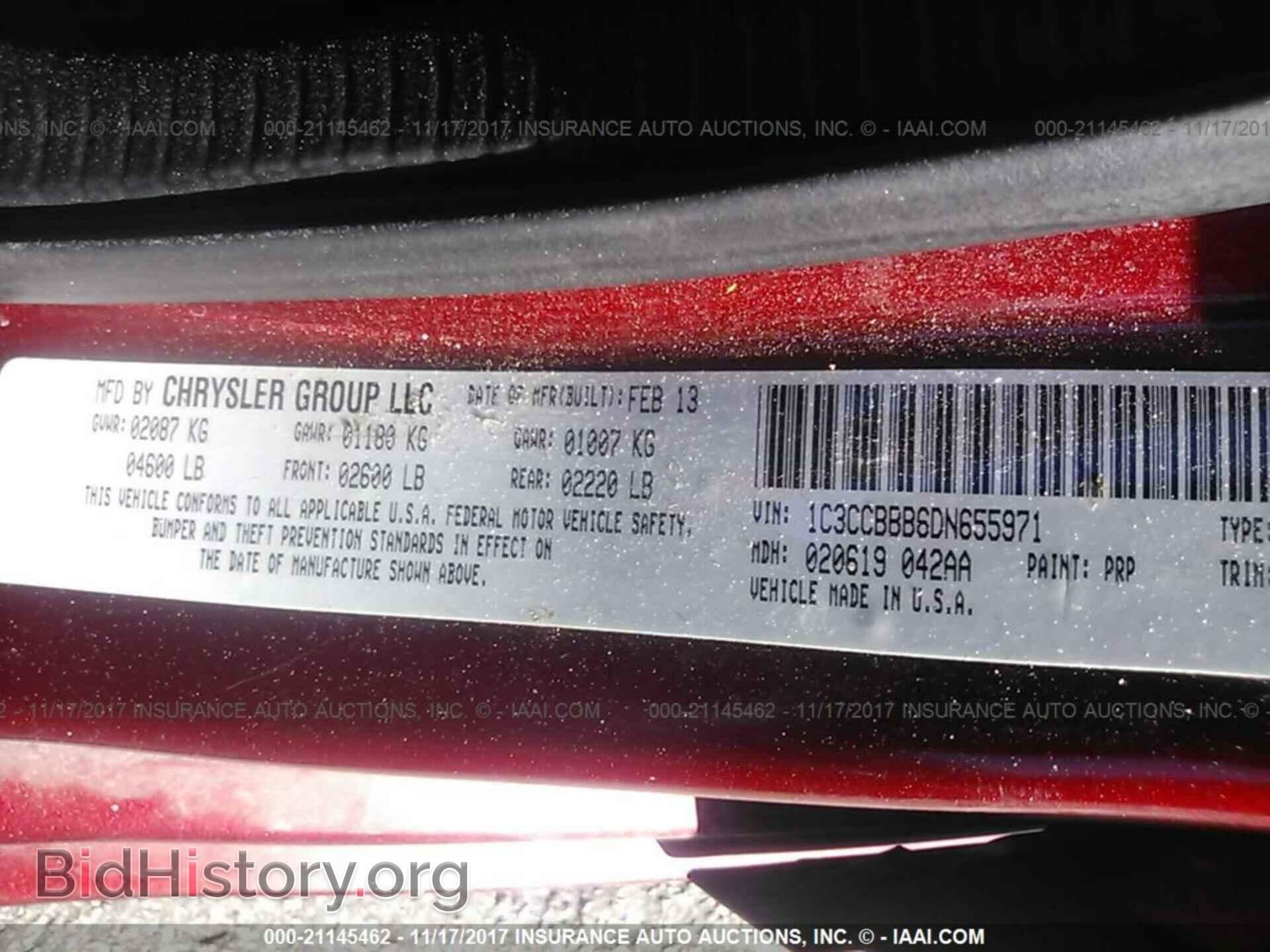 2013 Chrysler 200 - VIN: 1C3CCBBB6DN655971 - Фото 9
