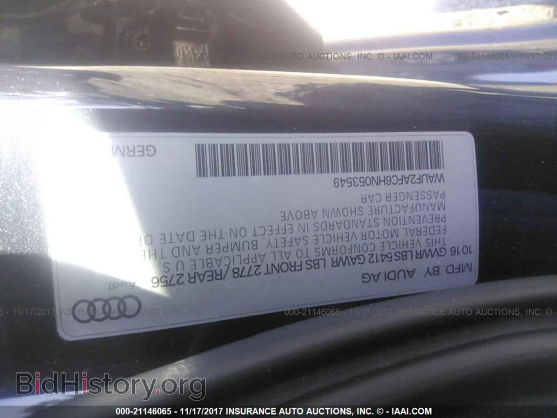 2017 Audi A6 - VIN: WAUF2AFC6HN053549 - Фото 9