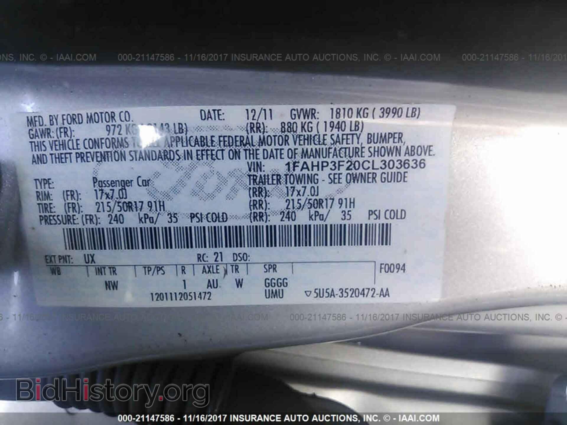 2012 Ford Focus - VIN: 1FAHP3F20CL303636 - Фото 9