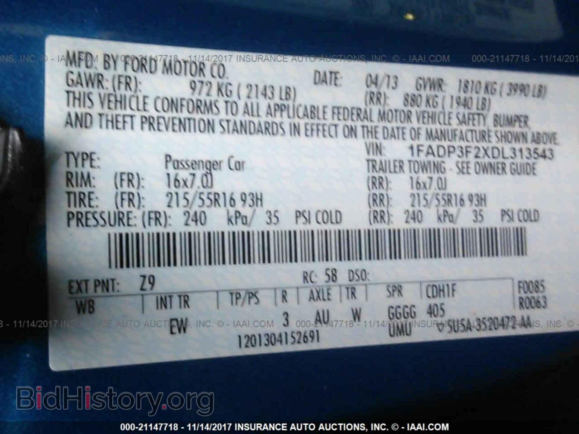 2013 Ford Focus - VIN: 1FADP3F2XDL313543 - Photo 9