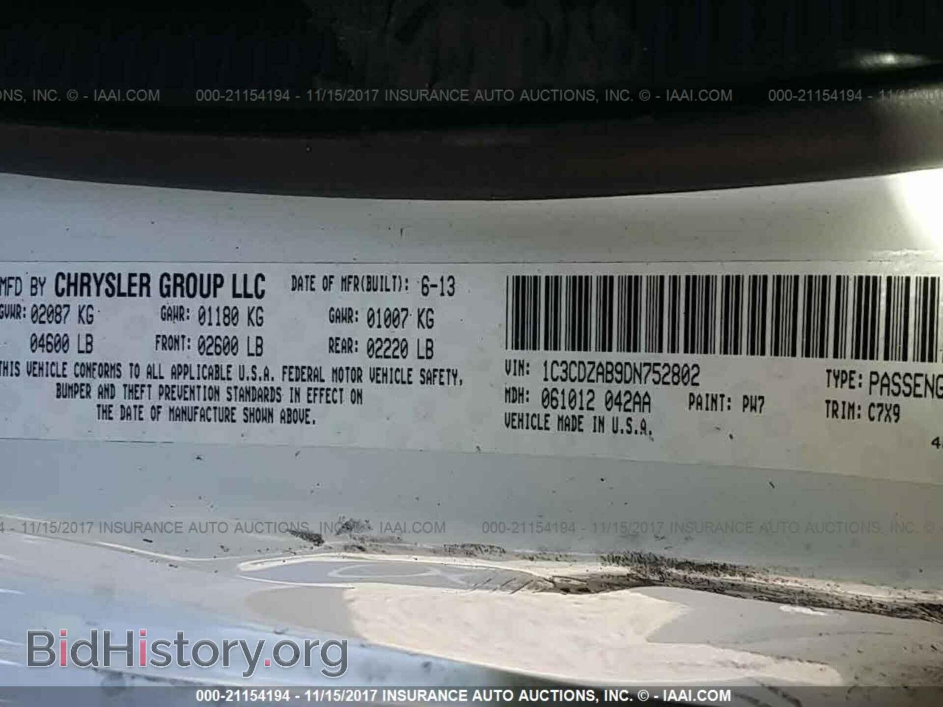 2013 Dodge Avenger - VIN: 1C3CDZAB9DN752802 - Photo 9