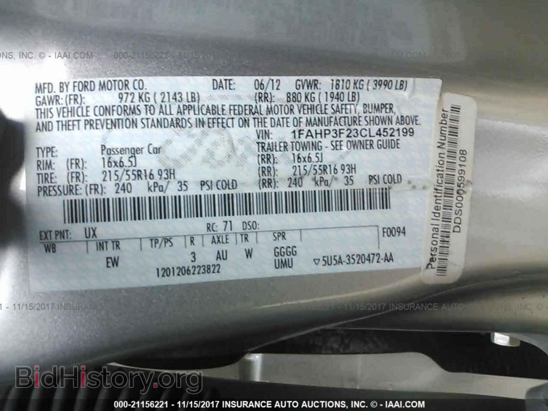 2012 Ford Focus - VIN: 1FAHP3F23CL452199 - Photo 9