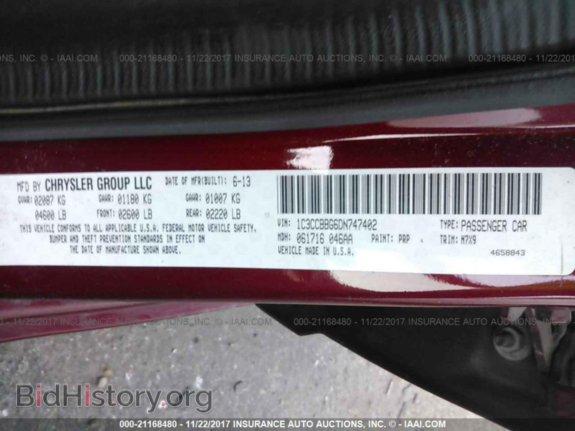 2013 Chrysler 200 - VIN: 1C3CCBBG6DN747402 - Photo 9