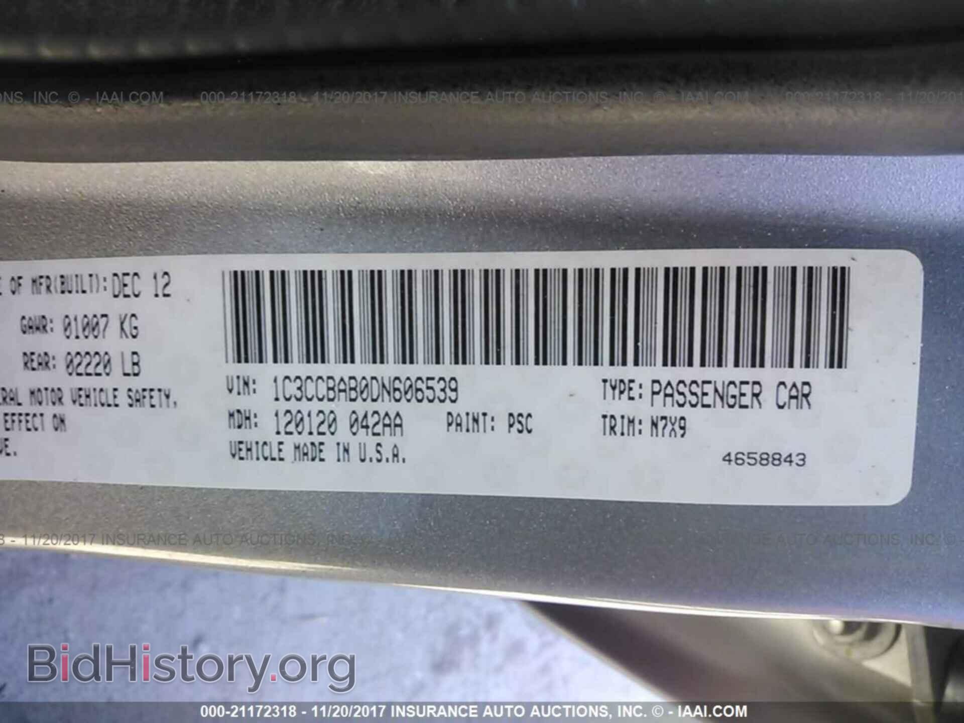 2013 Chrysler 200 - VIN: 1C3CCBAB0DN606539 - Фото 9