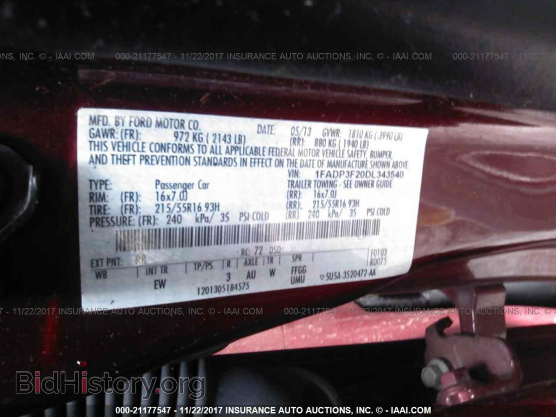 2013 Ford Focus - VIN: 1FADP3F20DL343540 - Фото 9